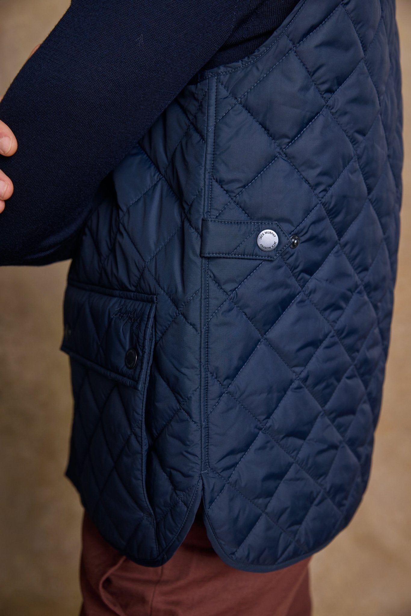 Jack Murphy Ireland - Conor Quilted Gilet - Navy - Quilts & Gilets