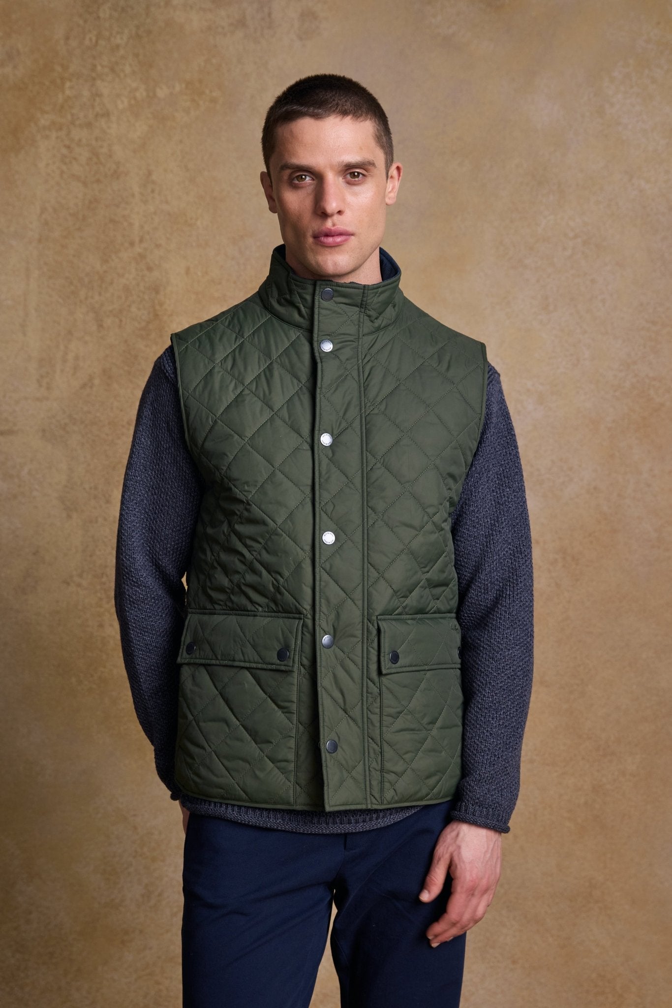 Jack Murphy Ireland - Conor Quilted Gilet - Olive - Quilts & Gilets
