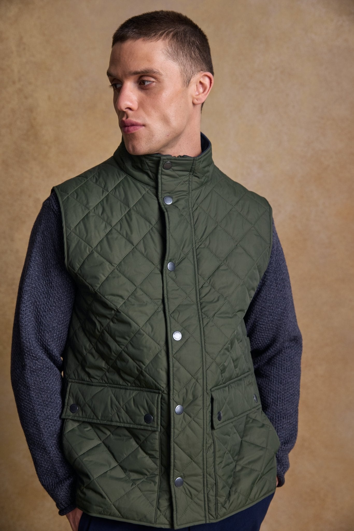 Jack Murphy Ireland - Conor Quilted Gilet - Olive - Quilts & Gilets