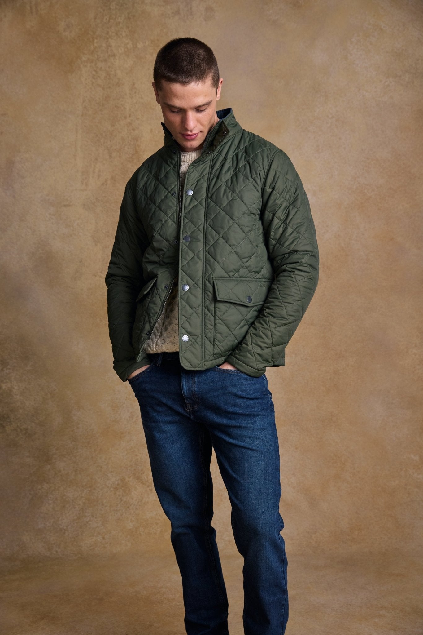 Jack Murphy Ireland - Ronan Quilted Jacket - Olive - Quilts & Gilets