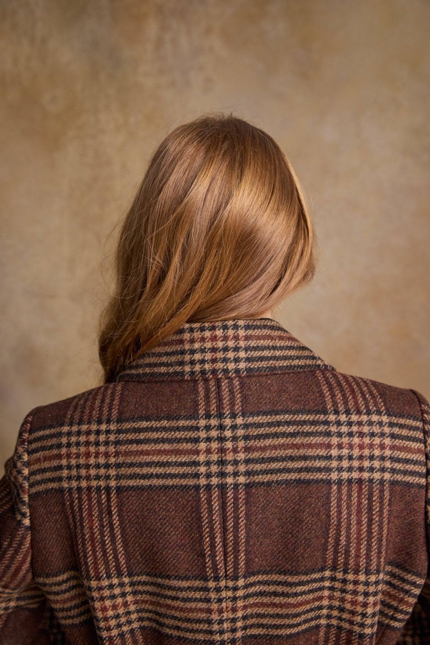 Jack Murphy Ireland - Clodagh Wool Coat - Tobacco Check - Tweed