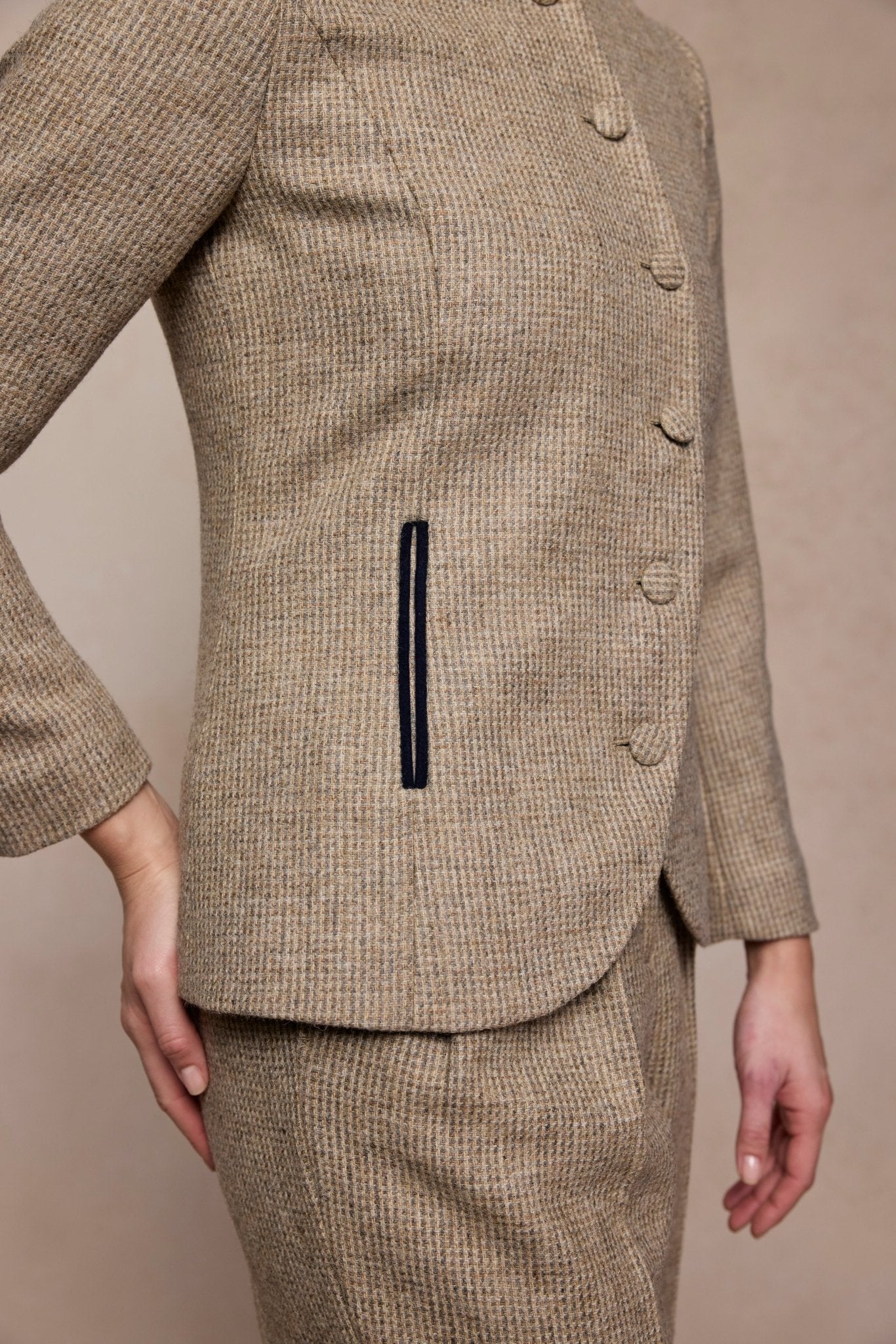 Jack Murphy Clothing - Nicole Tweed Jacket - Barley Weave - Tweed
