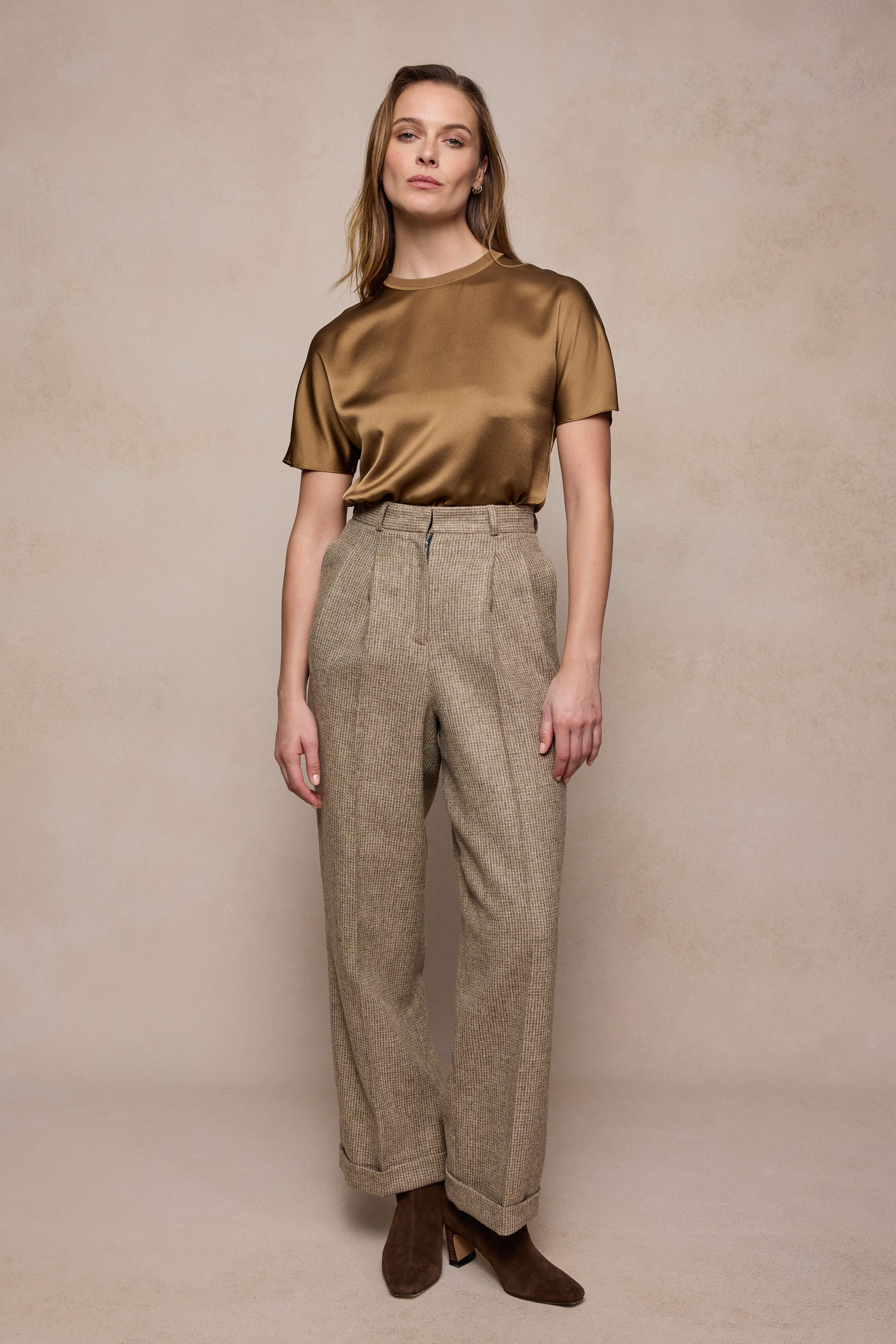 Faye Tweed Trousers - Barely Weave