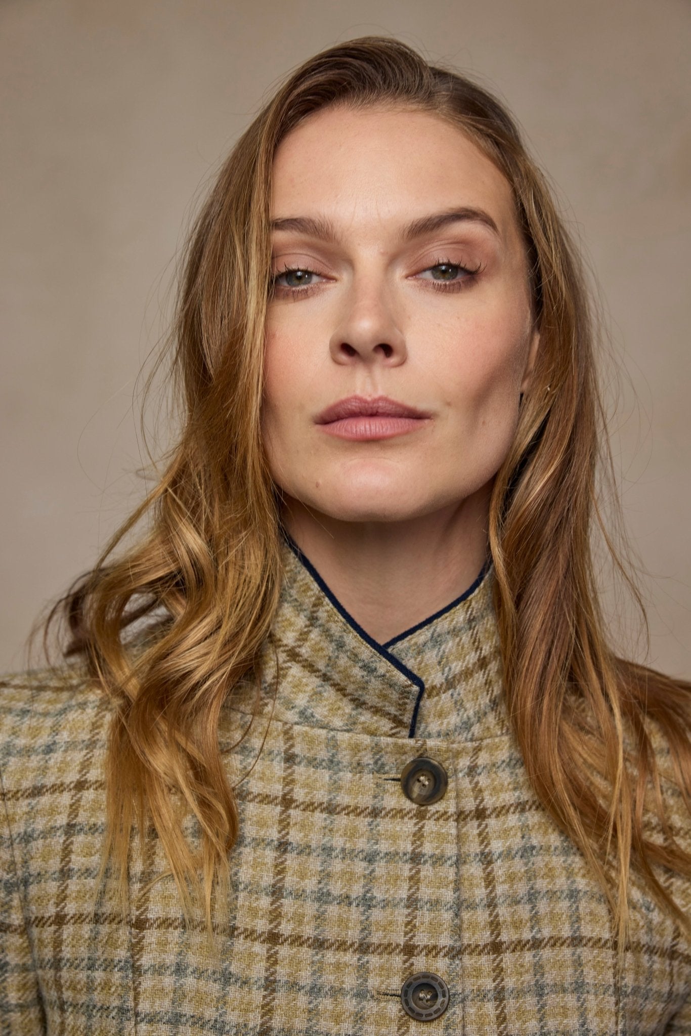 Jack Murphy Clothing - Isabella Tweed Coat - Caramel Check - Tweed