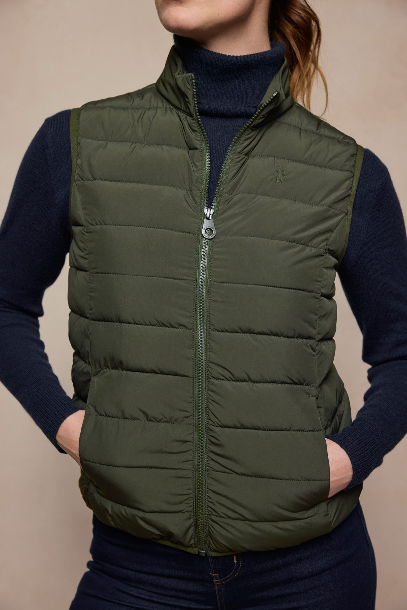 Leah Puffa Gilet - Olive