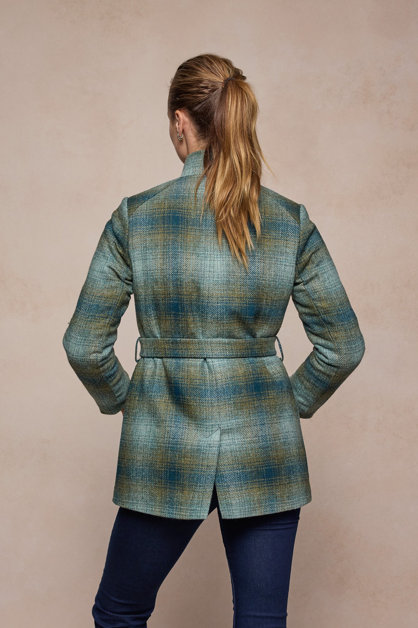 Maeve Tweed Jacket - Ocean Check