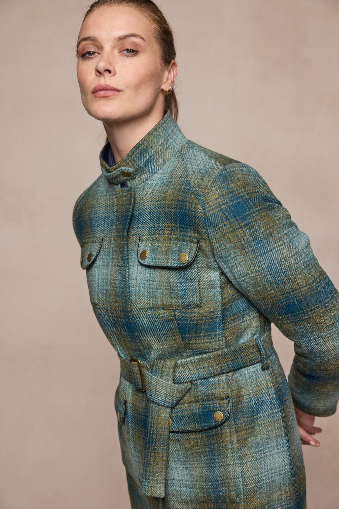 Maeve Tweed Jacket - Ocean Check