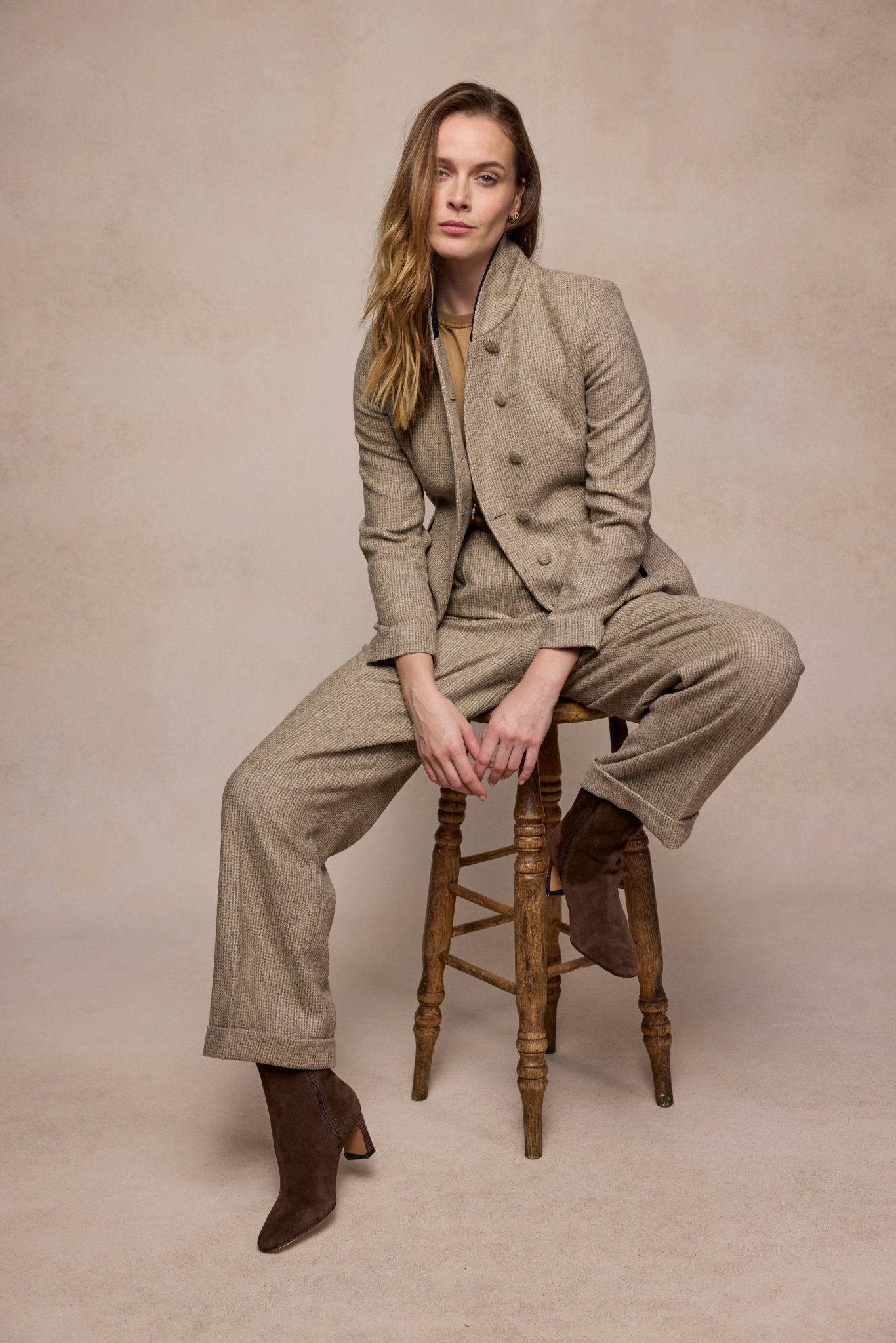 Jack Murphy Clothing - Nicole Tweed Jacket - Barley Weave - Tweed