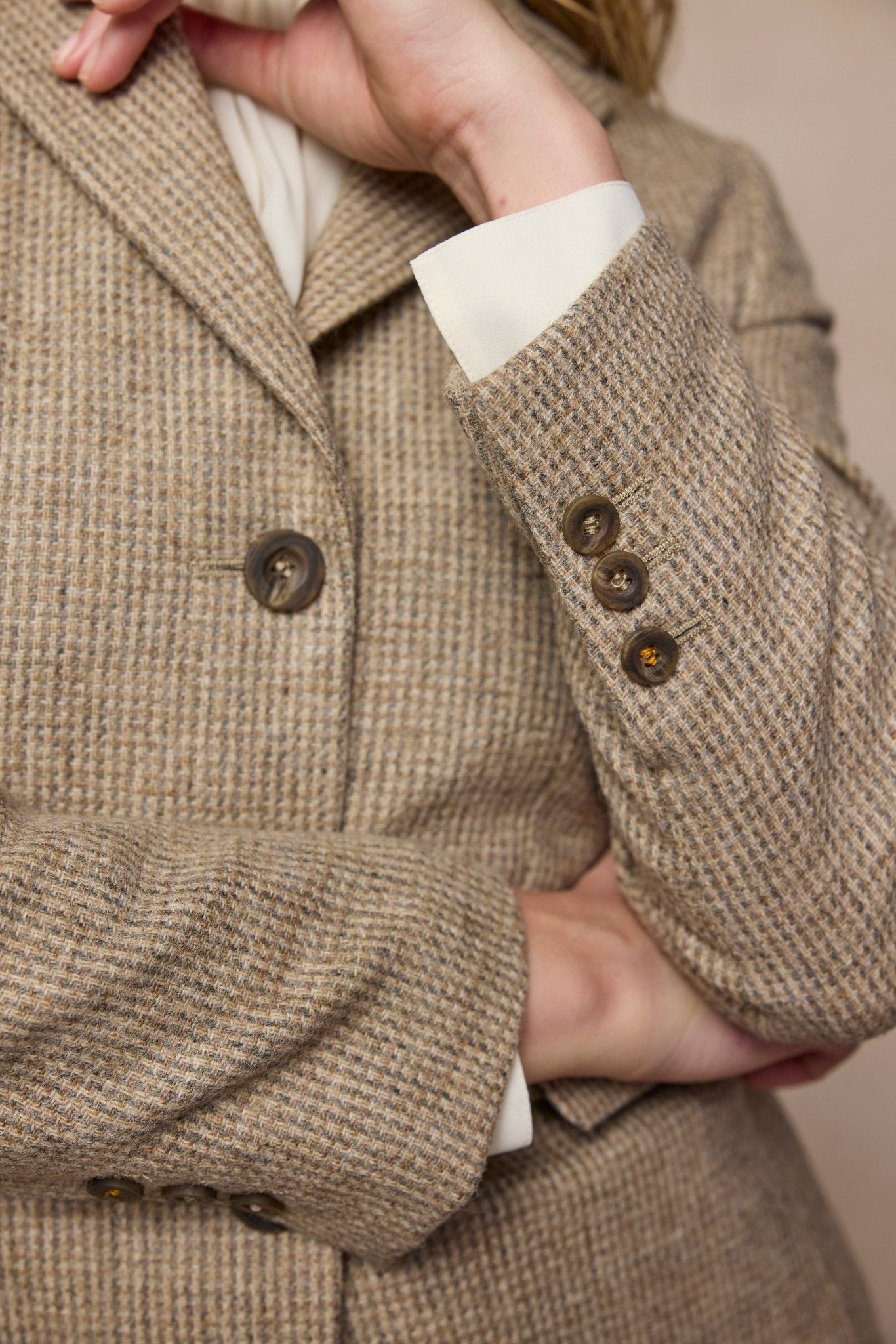 Jack Murphy Clothing - Tara Tweed Hacking Jacket - Barley Weave - Tweed