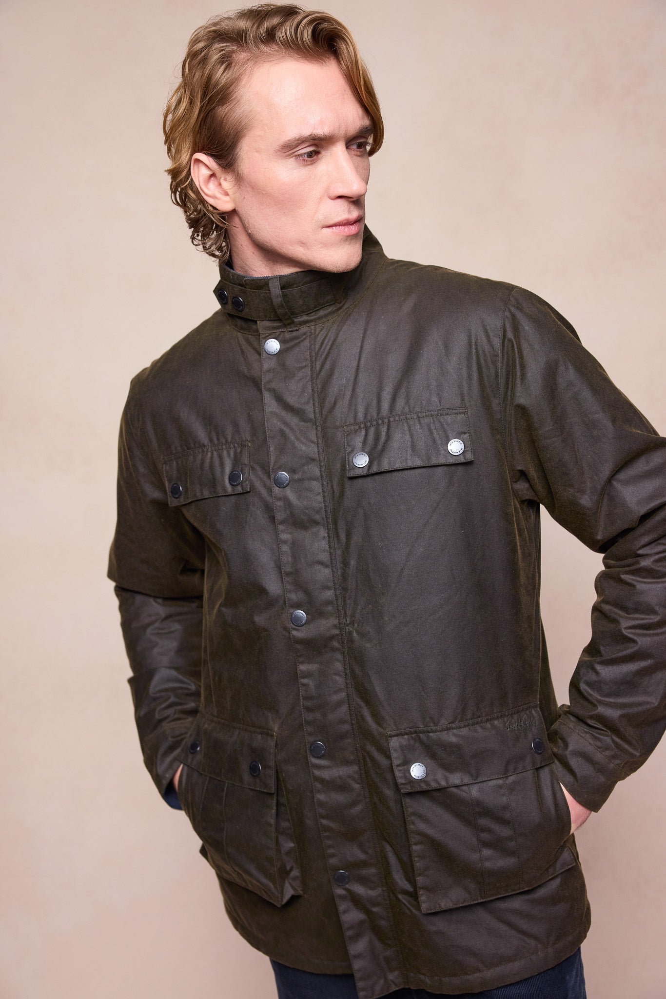 Ciaran Wax Jacket - Rustic Brown