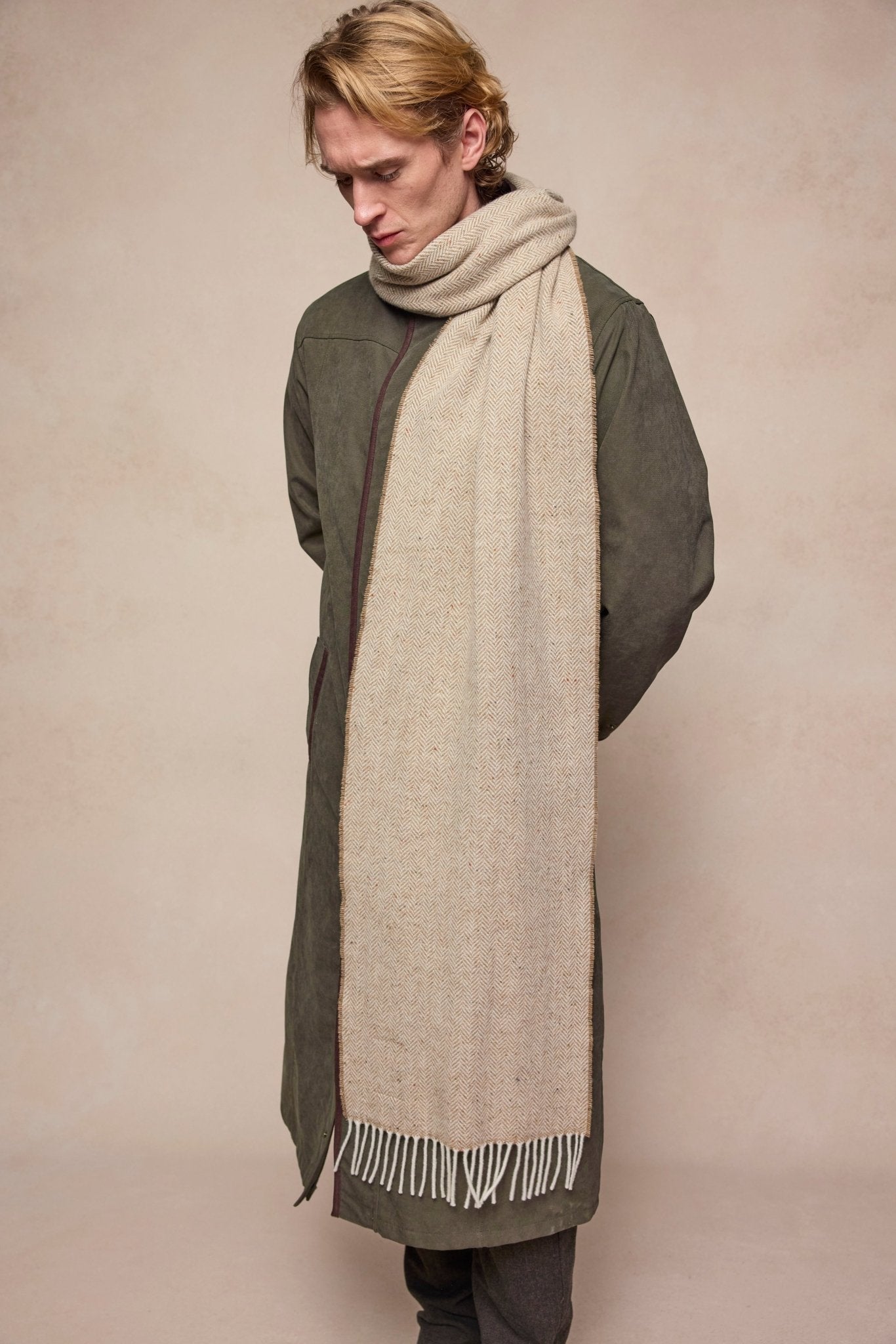 Jack Murphy Clothing - Billy Wool Scarf - Sandstone - Accessories