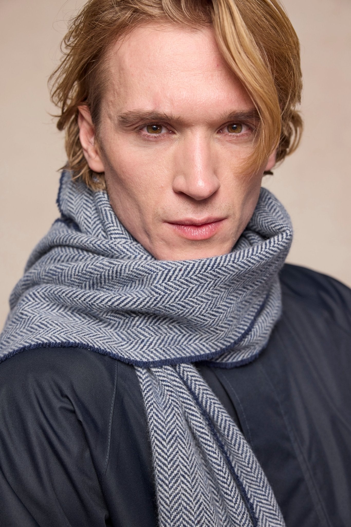 Jack Murphy Clothing - Billy Wool Scarf - Blue Marine - Accessories