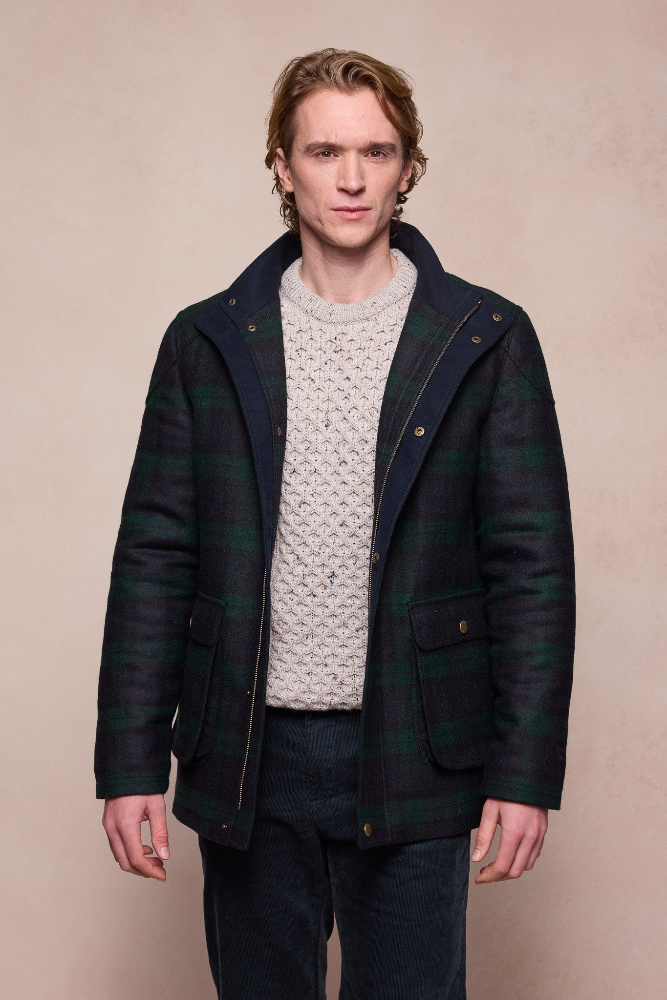 Seamus Tweed Jacket - Green Tartan