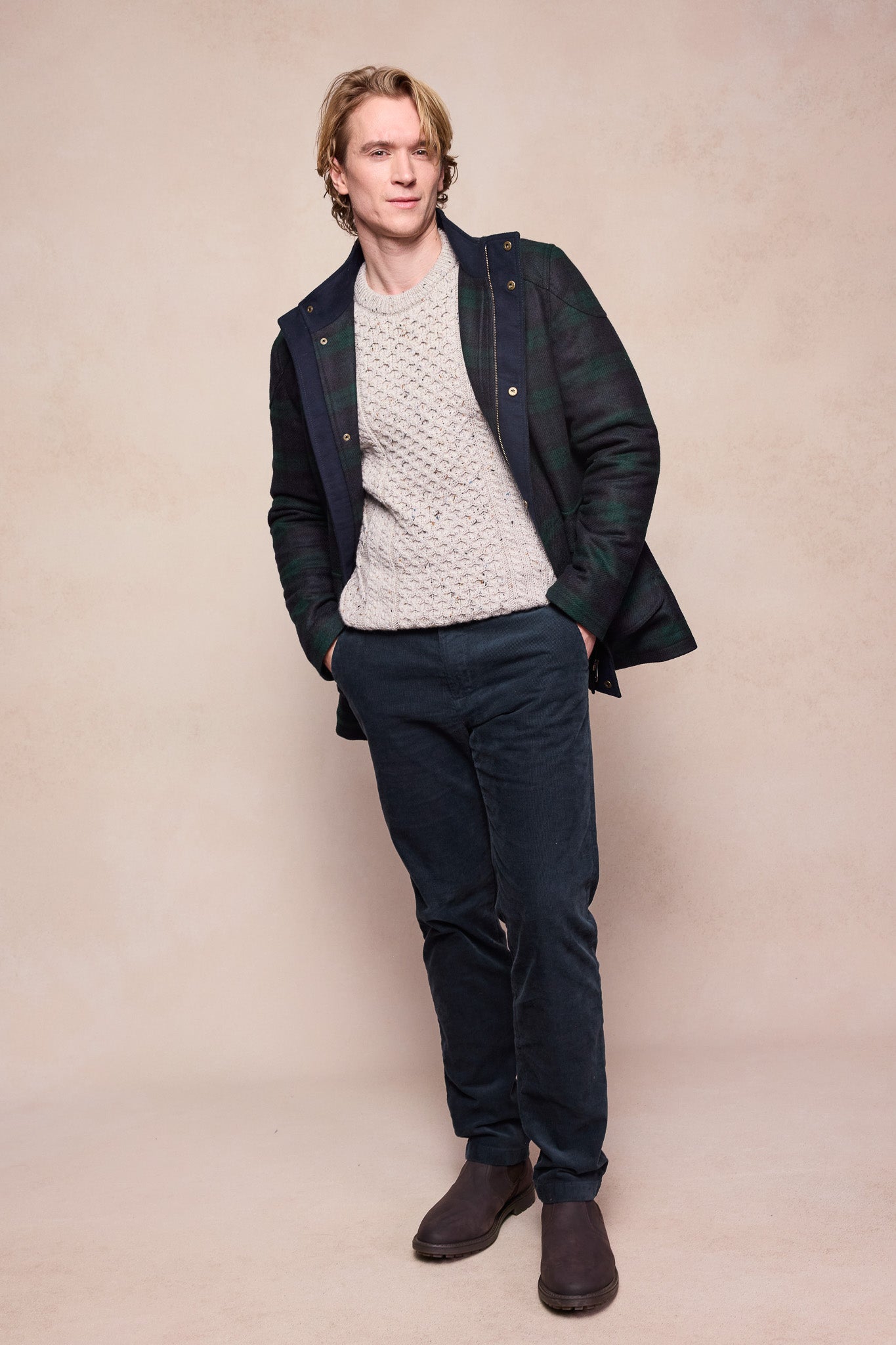 Seamus Tweed Jacket - Green Tartan