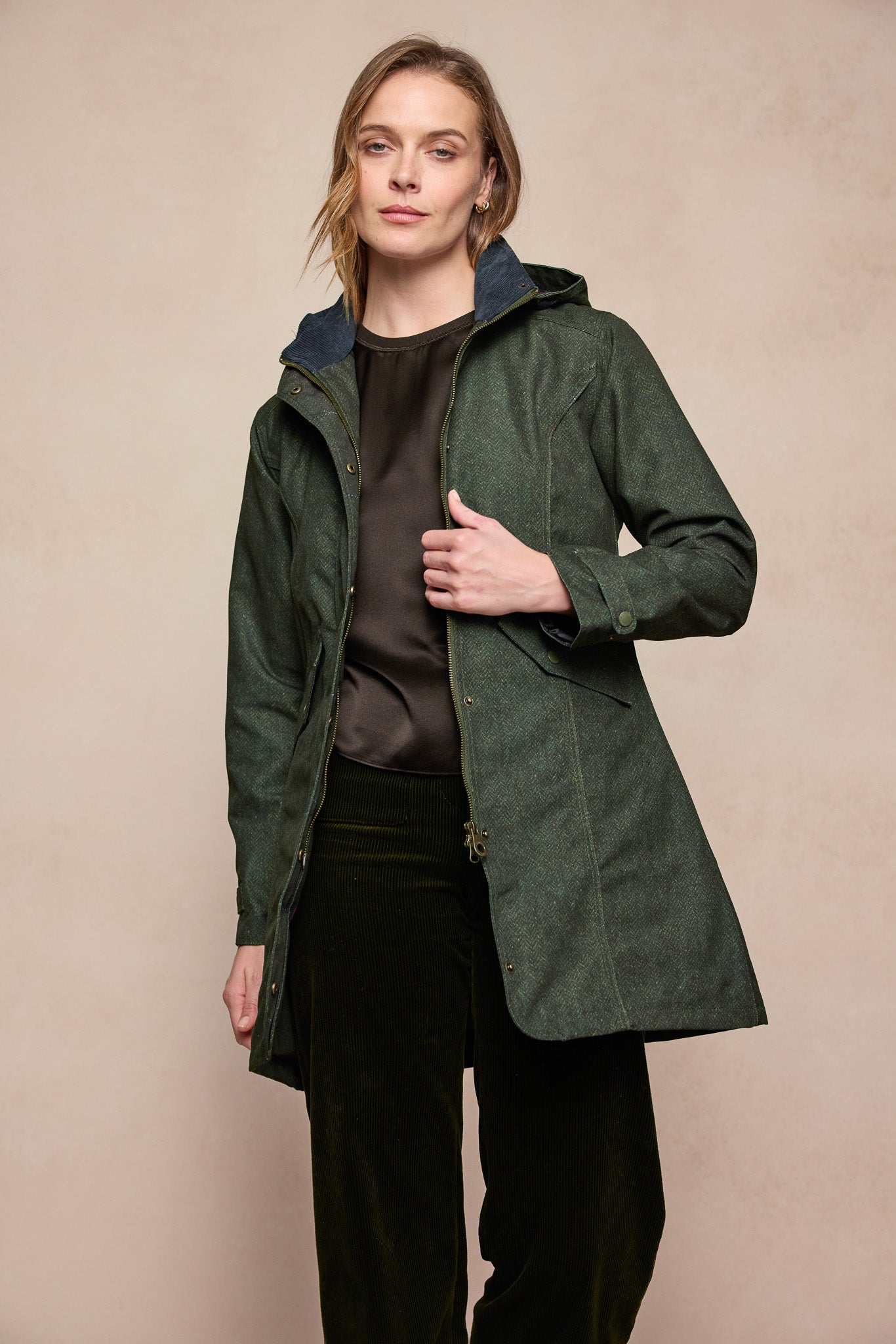 Jack Murphy Clothing - Sophia Waterproof Jacket - Green Fields - Waterproof