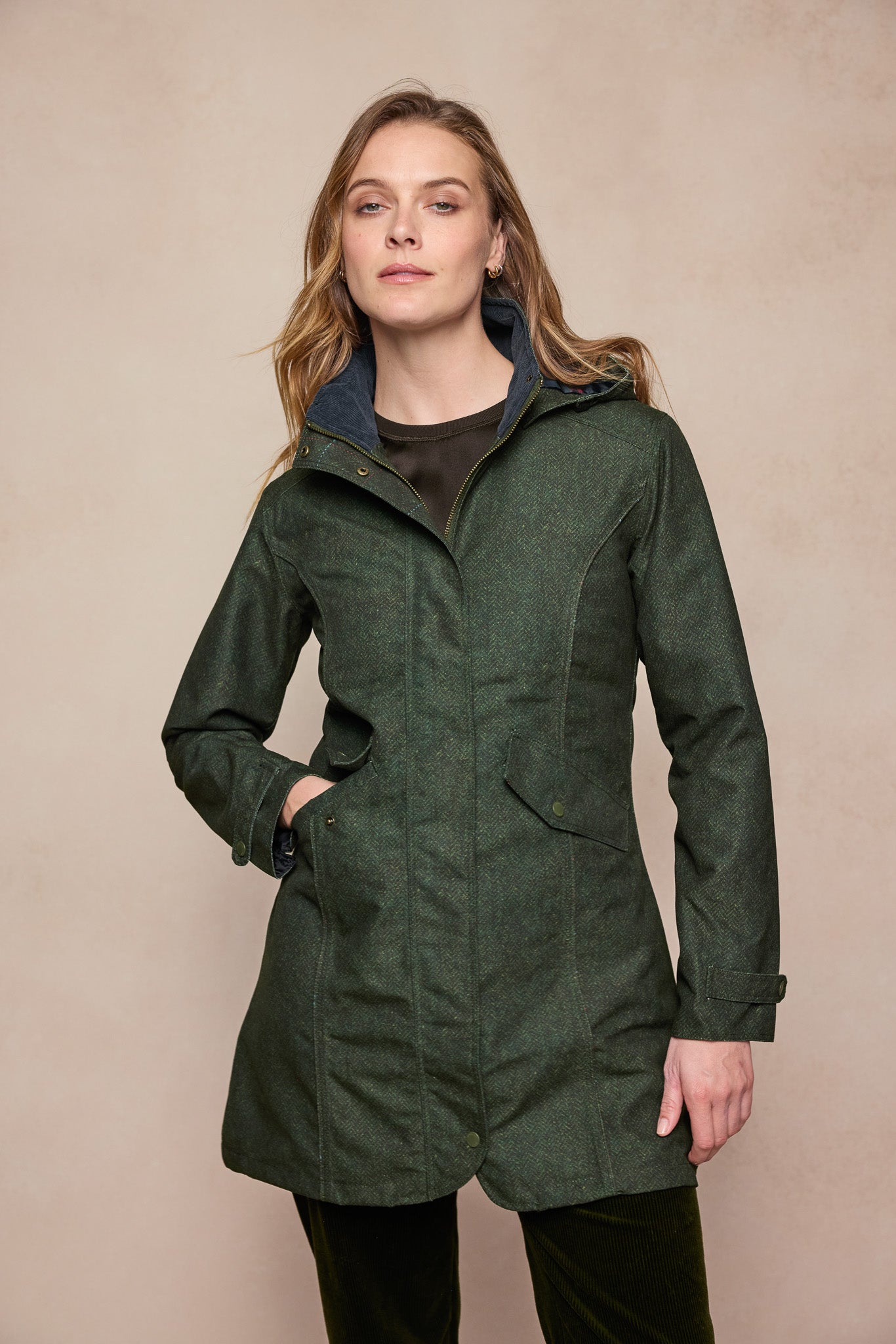 Jack Murphy Clothing - Sophia Waterproof Jacket - Green Fields - Waterproof