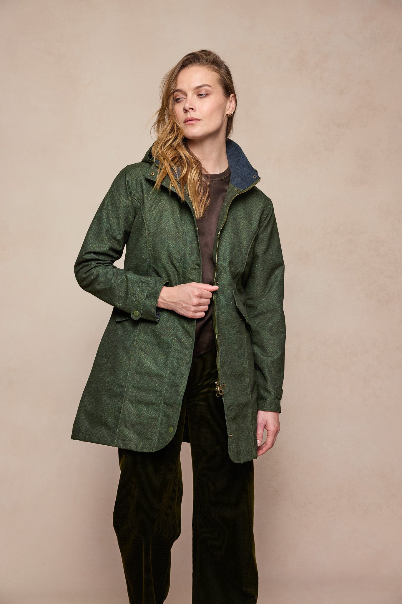 Jack Murphy Clothing - Sophia Waterproof Jacket - Green Fields - Waterproof