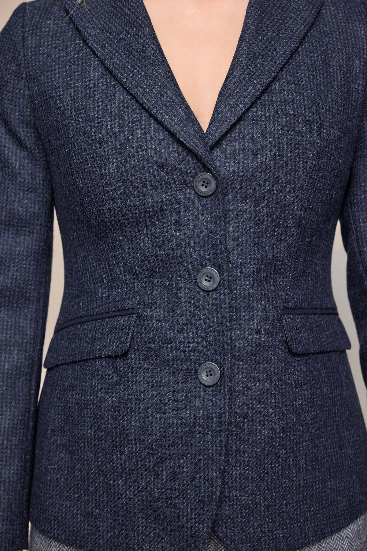 Tara Tweed Hacking Jacket - Imperial Blue