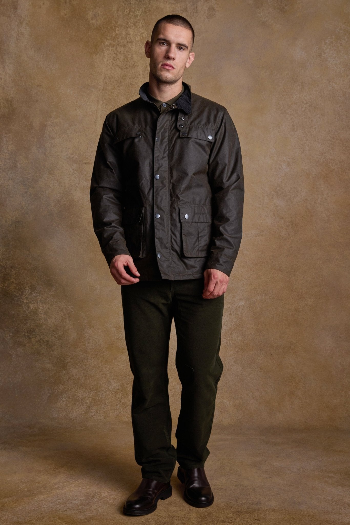 Jack Murphy Clothing - Ciaran Wax Jacket - Olive - Wax