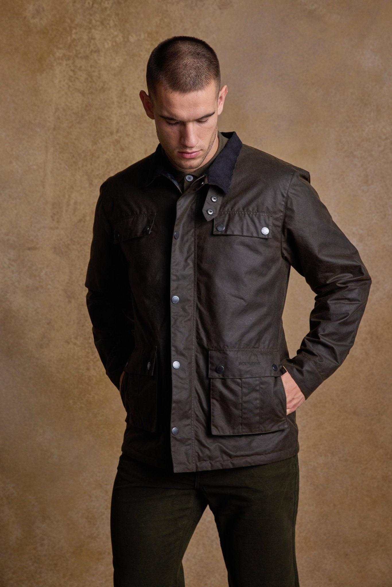 Jack Murphy Clothing - Ciaran Wax Jacket - Olive - Wax