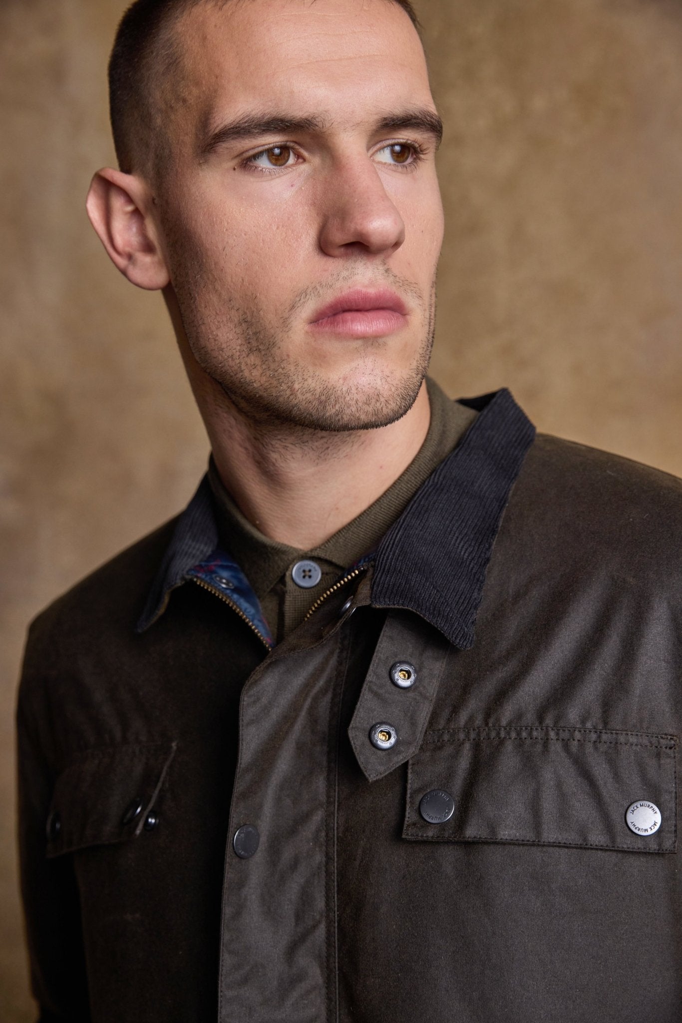 Jack Murphy Clothing - Ciaran Wax Jacket - Olive - Wax