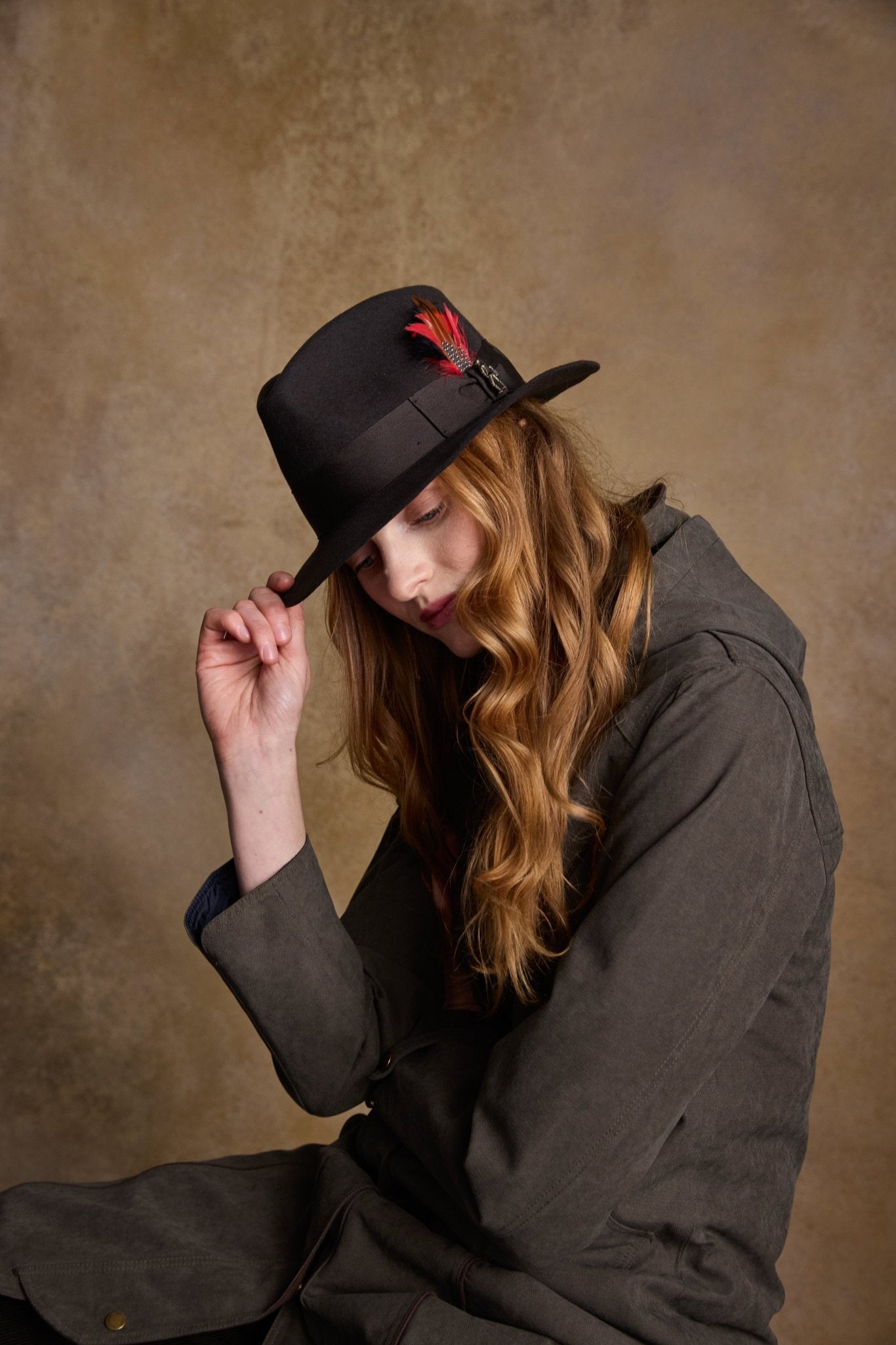 Jack Murphy Ireland - Kildare Felt Trilby Hat - Olive - Hats