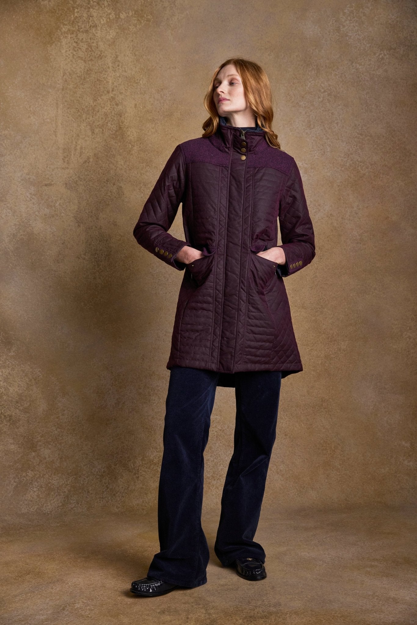 Jack Murphy Clothing - Jodie Wax Coat - Claret - Wax