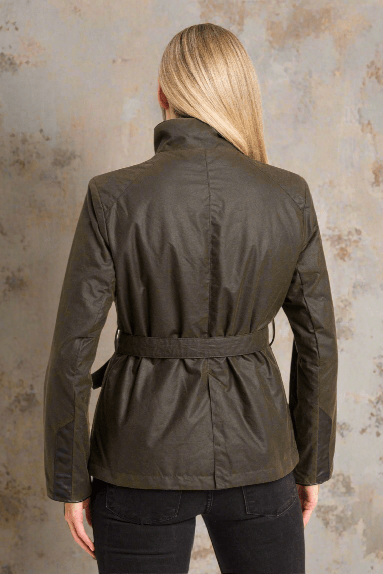 Jack Murphy Ireland - Cara Utility Wax Jacket - Olive - Wax
