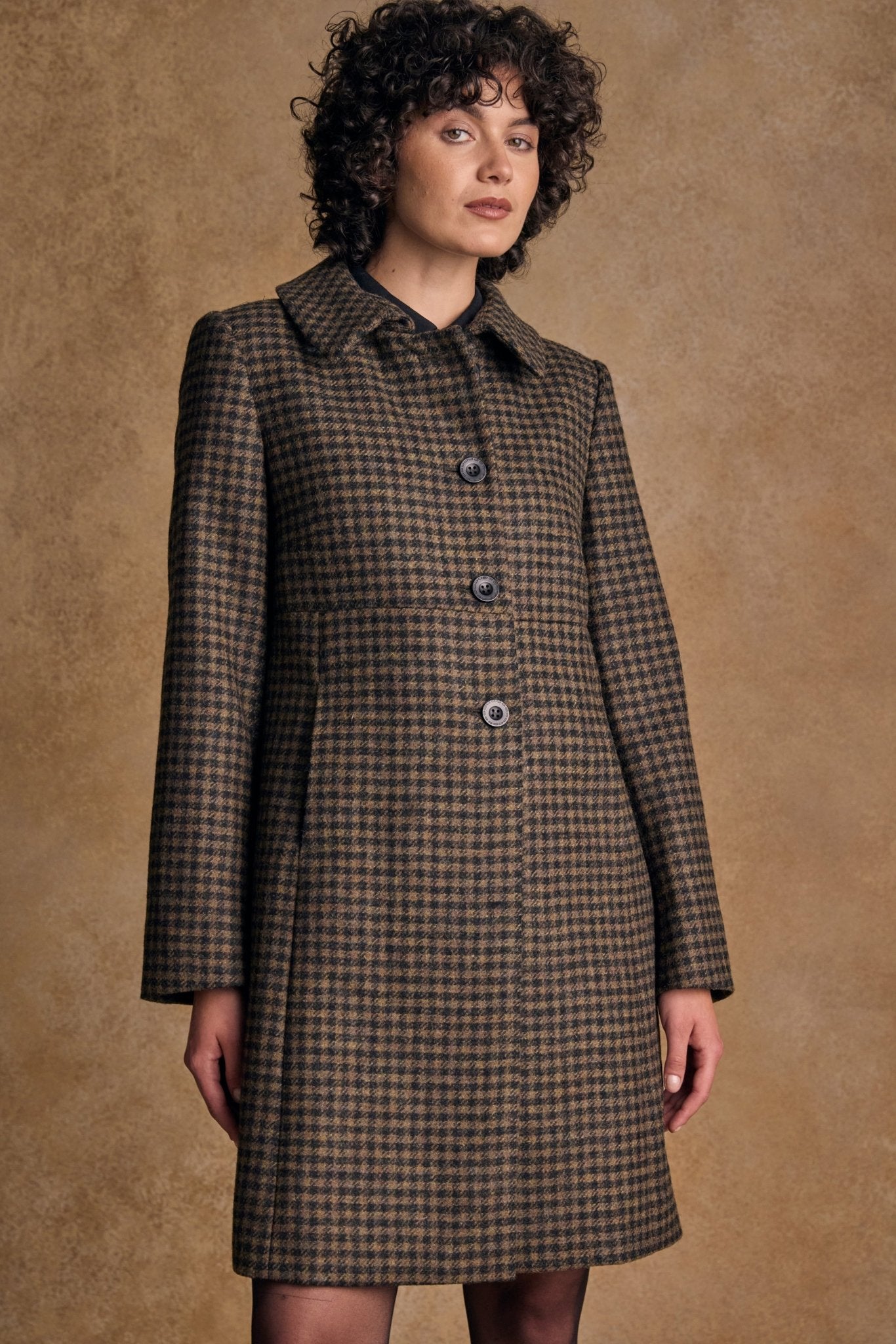 Jack Murphy Ireland - Aimee Tweed Coat - Earth Check - Tweed