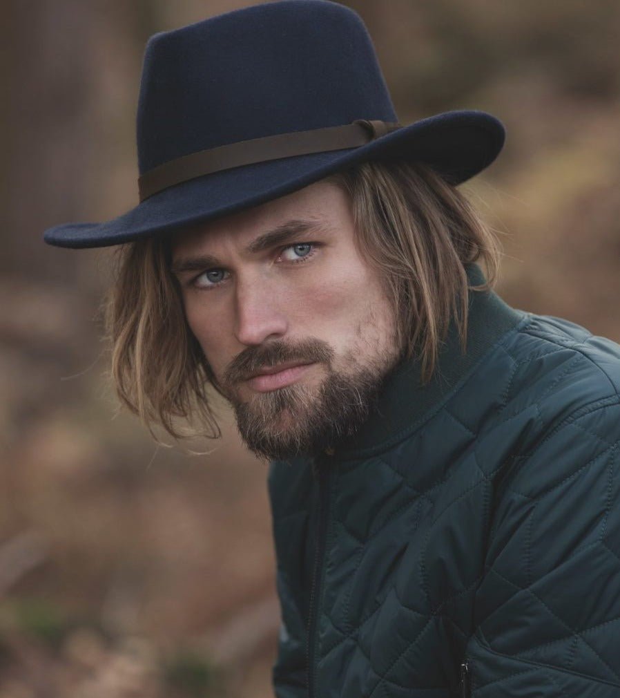 Jack Murphy Ireland - Boston Felt Hat - Navy - Hats