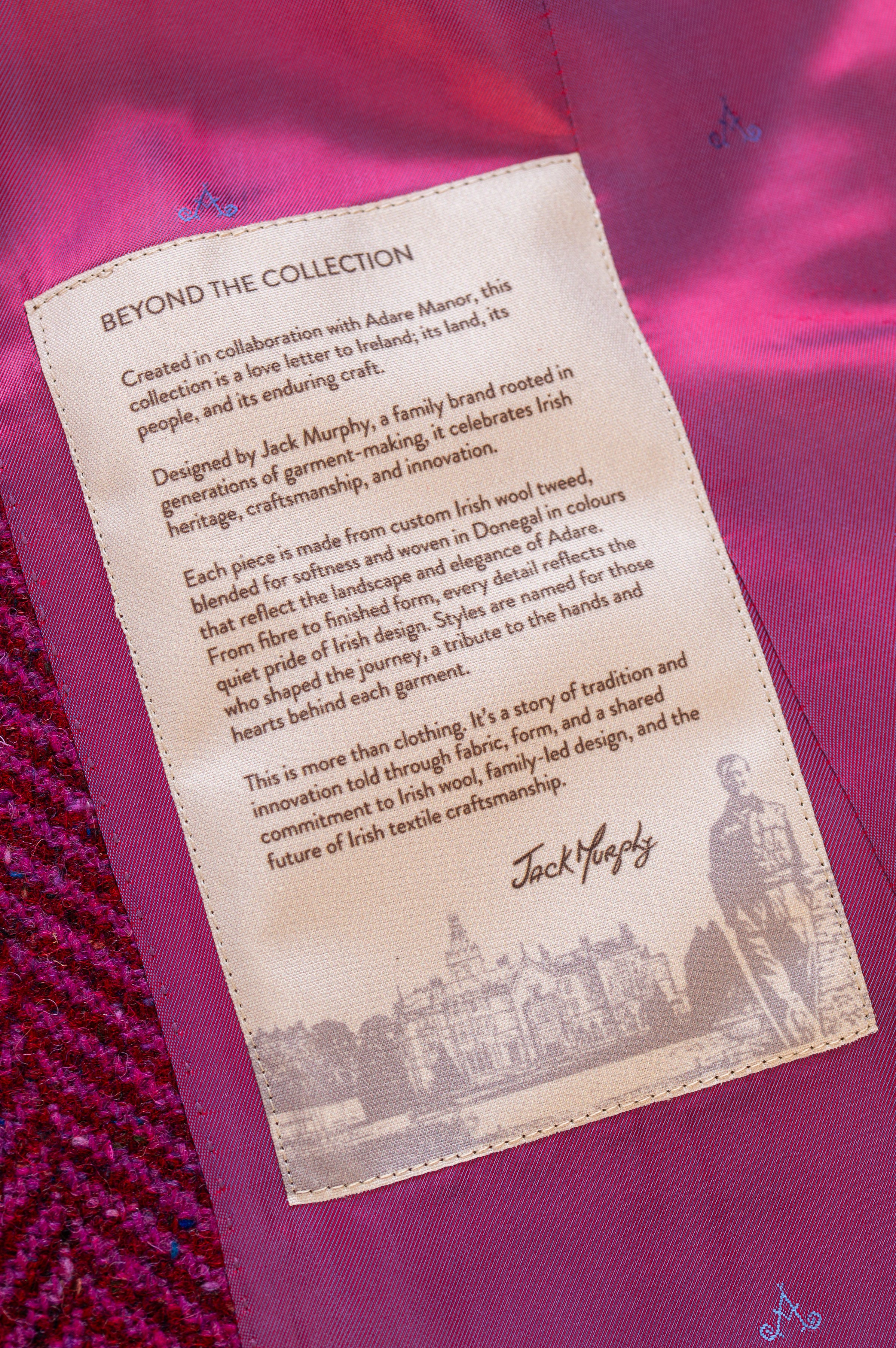 Deirdre Tweed Coat - Wild Burren Rose