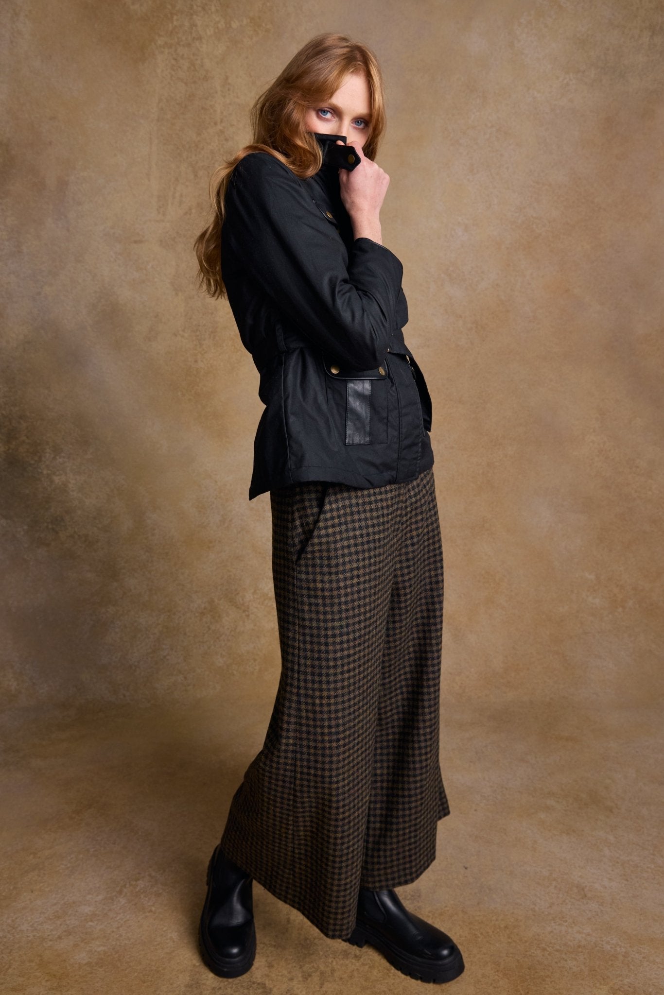 Jack Murphy Ireland - Cara Utility Wax Jacket - Black - Wax