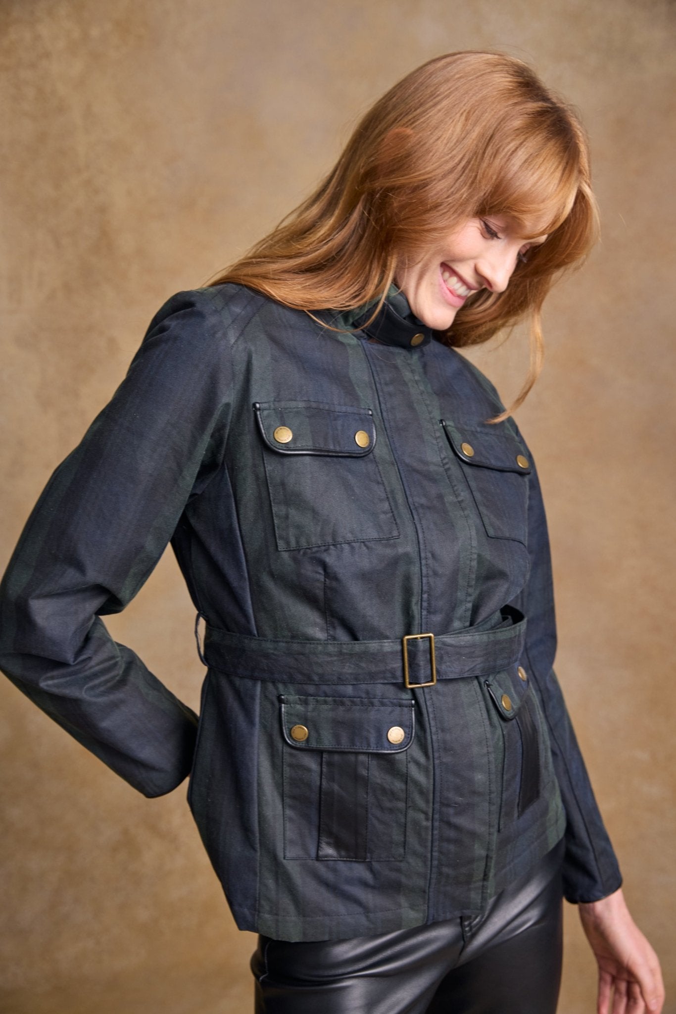 Jack Murphy Ireland - Cara Utility Wax Jacket - Blackwatch - Wax