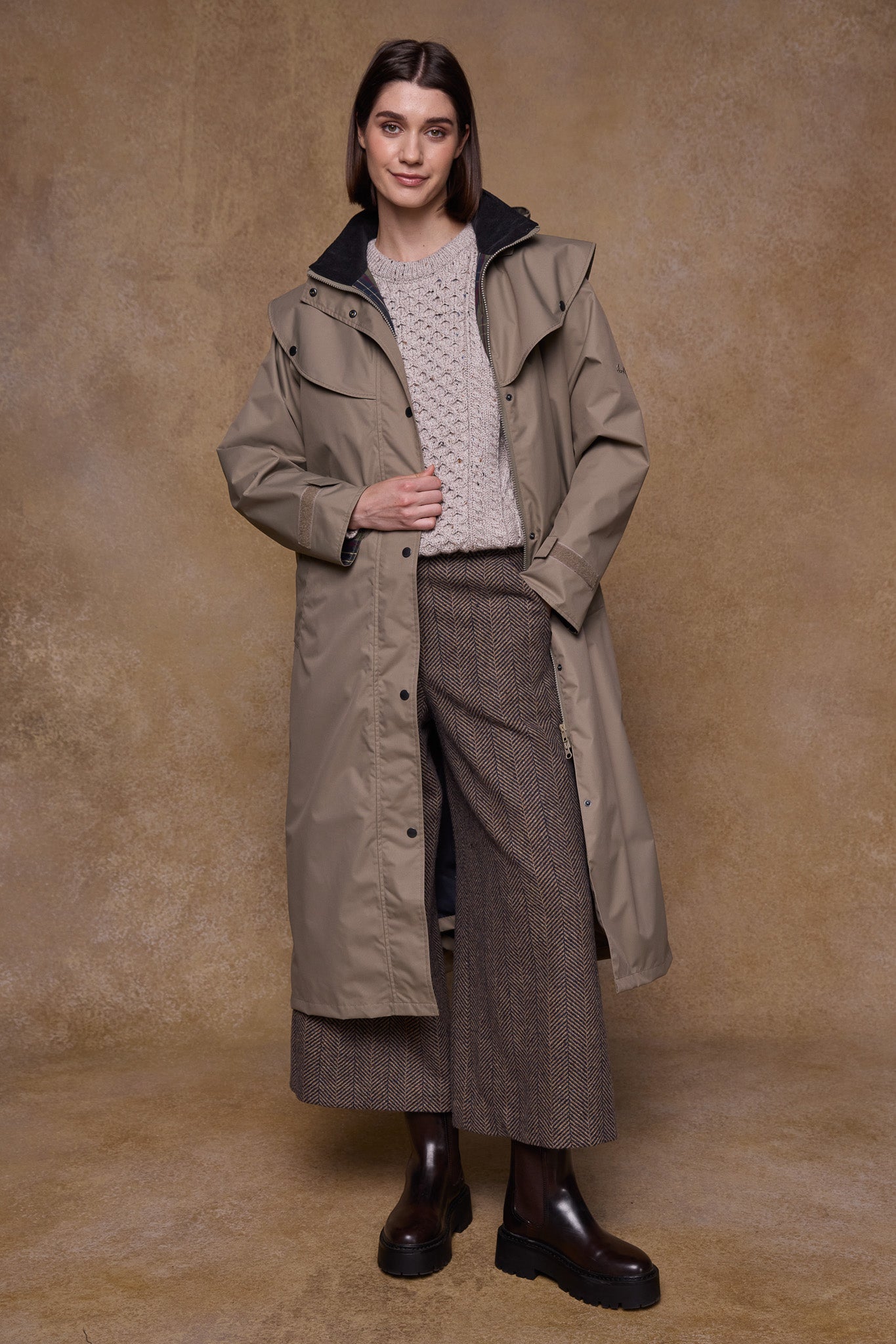 Connemara Waterproof Coat - Stone