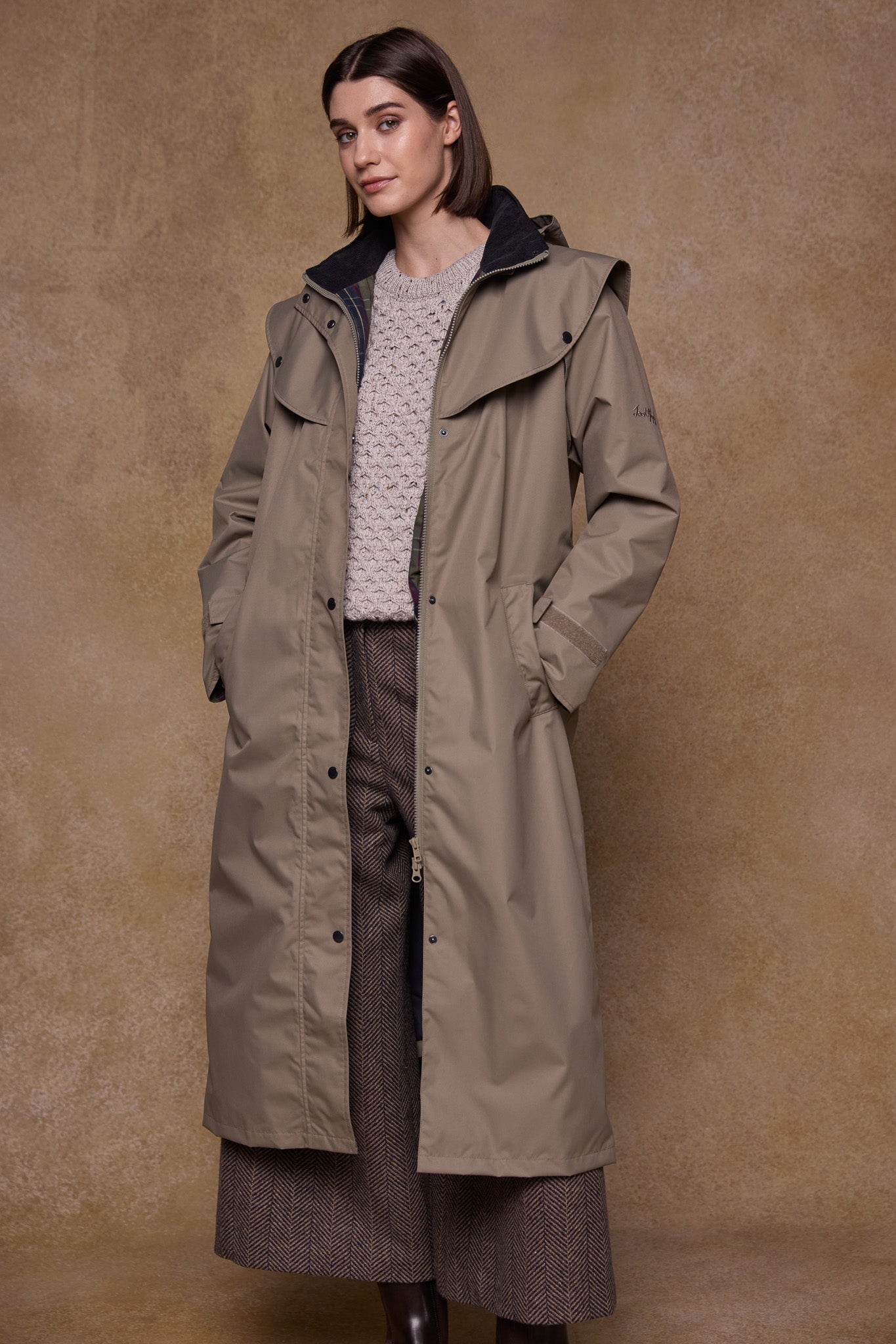 Connemara Waterproof Coat - Stone