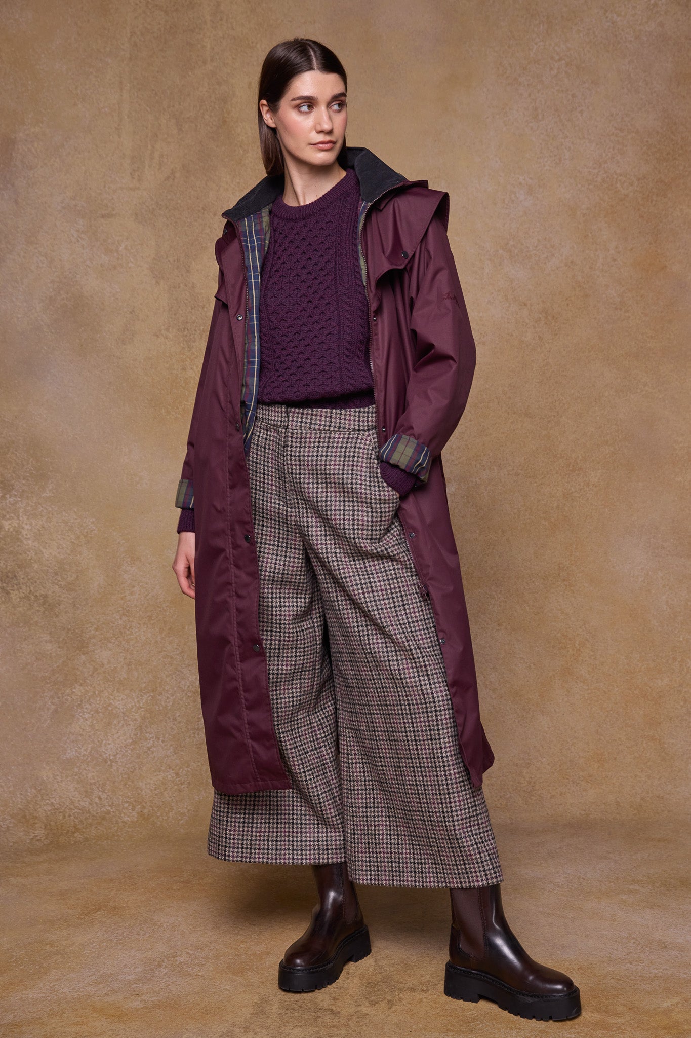 Connemara Waterproof Coat - Maroon