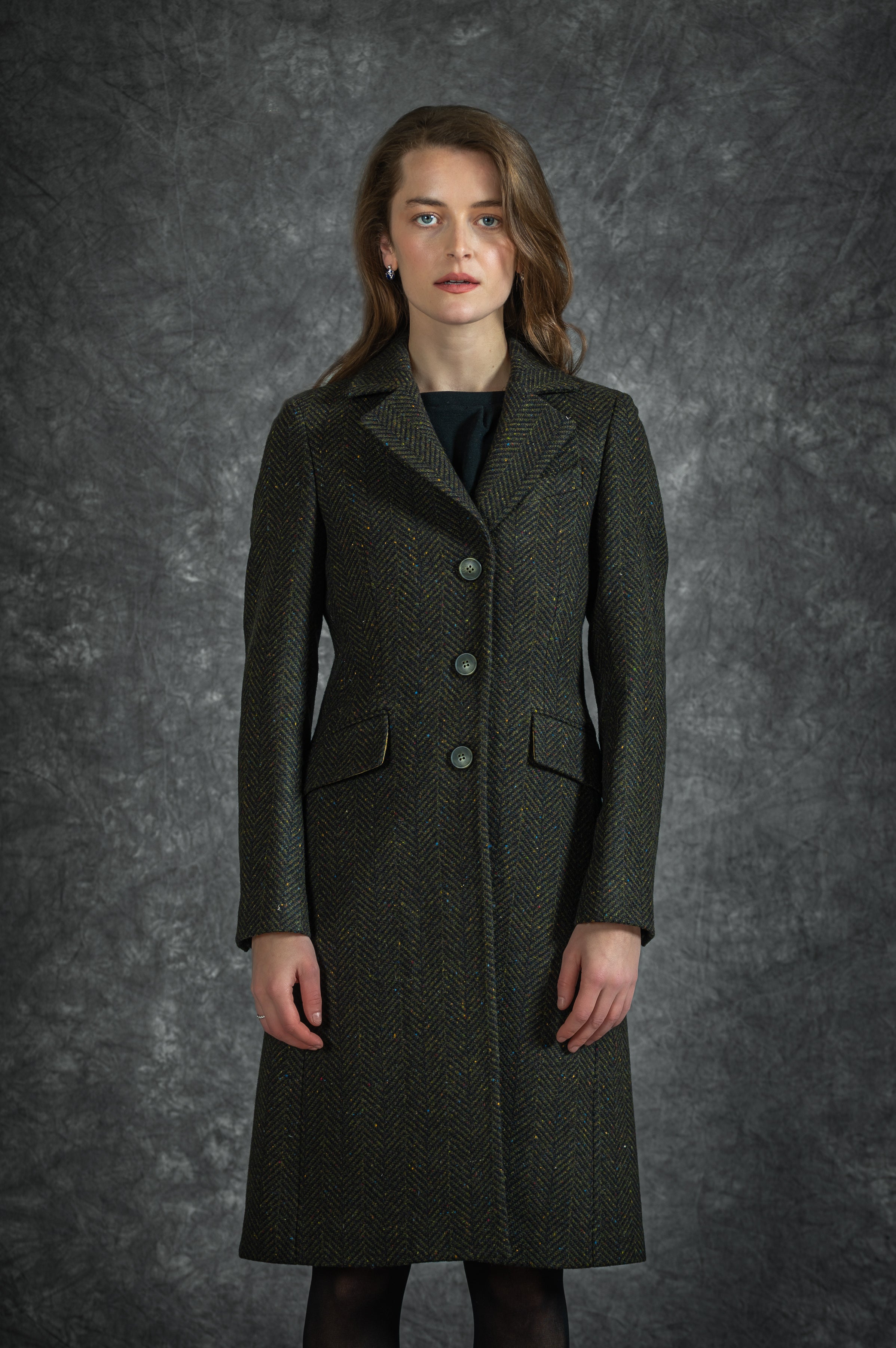 Deirdre Tweed Coat - Emerald Glen