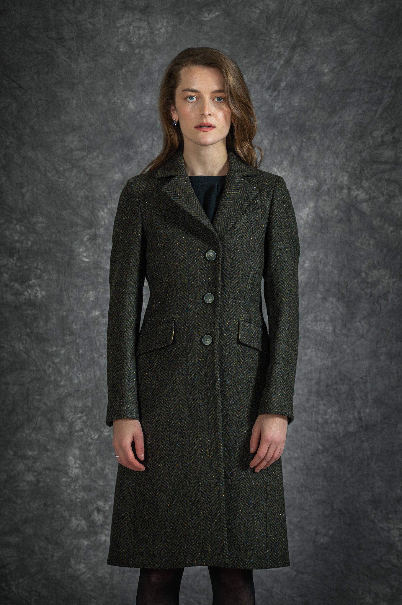 Deirdre Tweed Coat - Emerald Glen