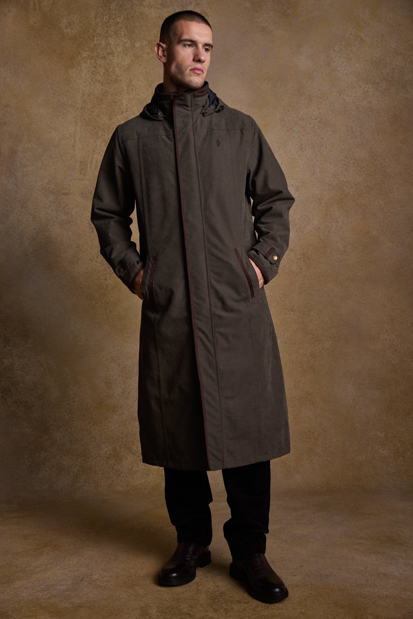Jack Murphy Ireland - Emmet Waterproof Long Coat - Olive - Waterproof