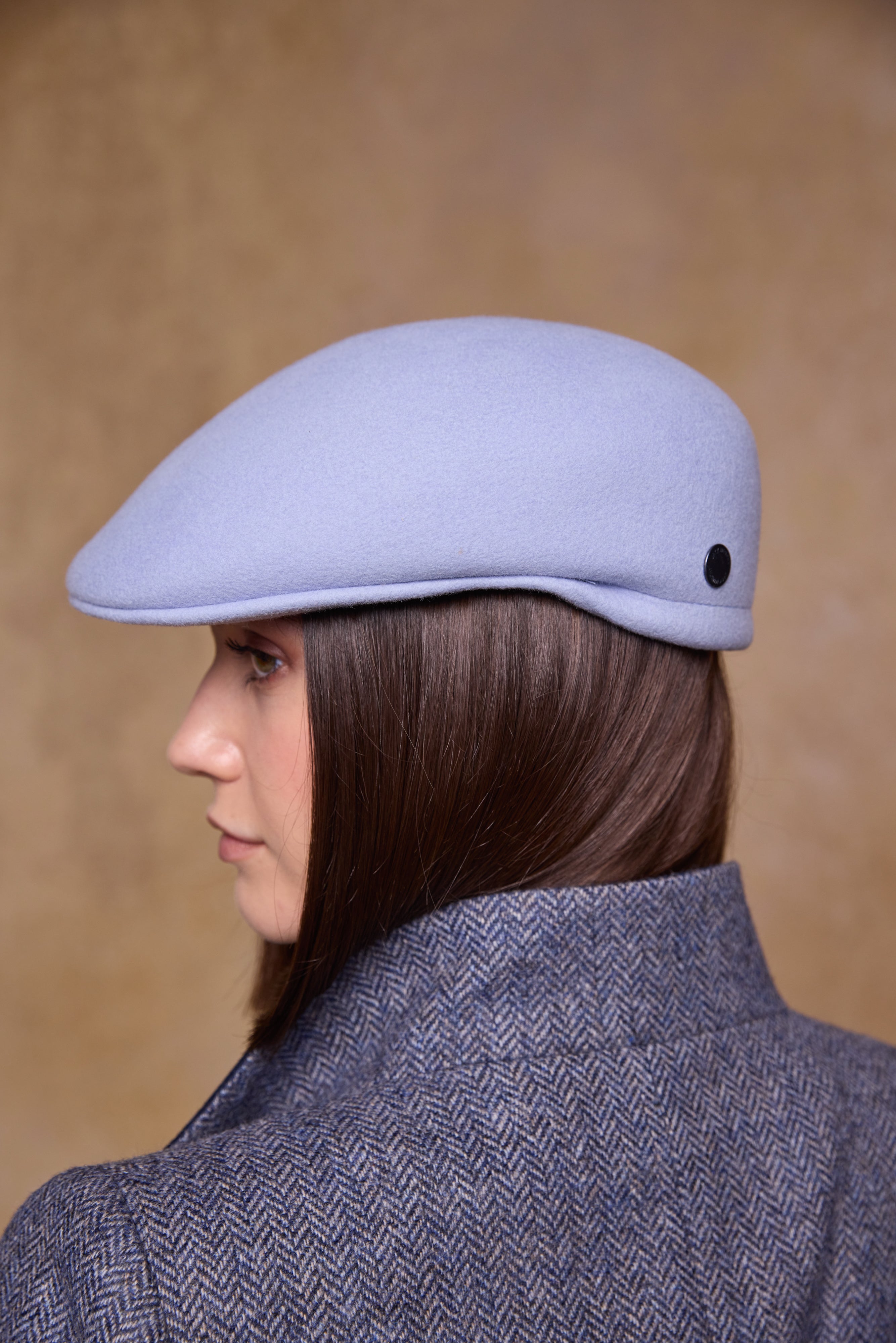 Galway Felt Flat Cap - Bluebell