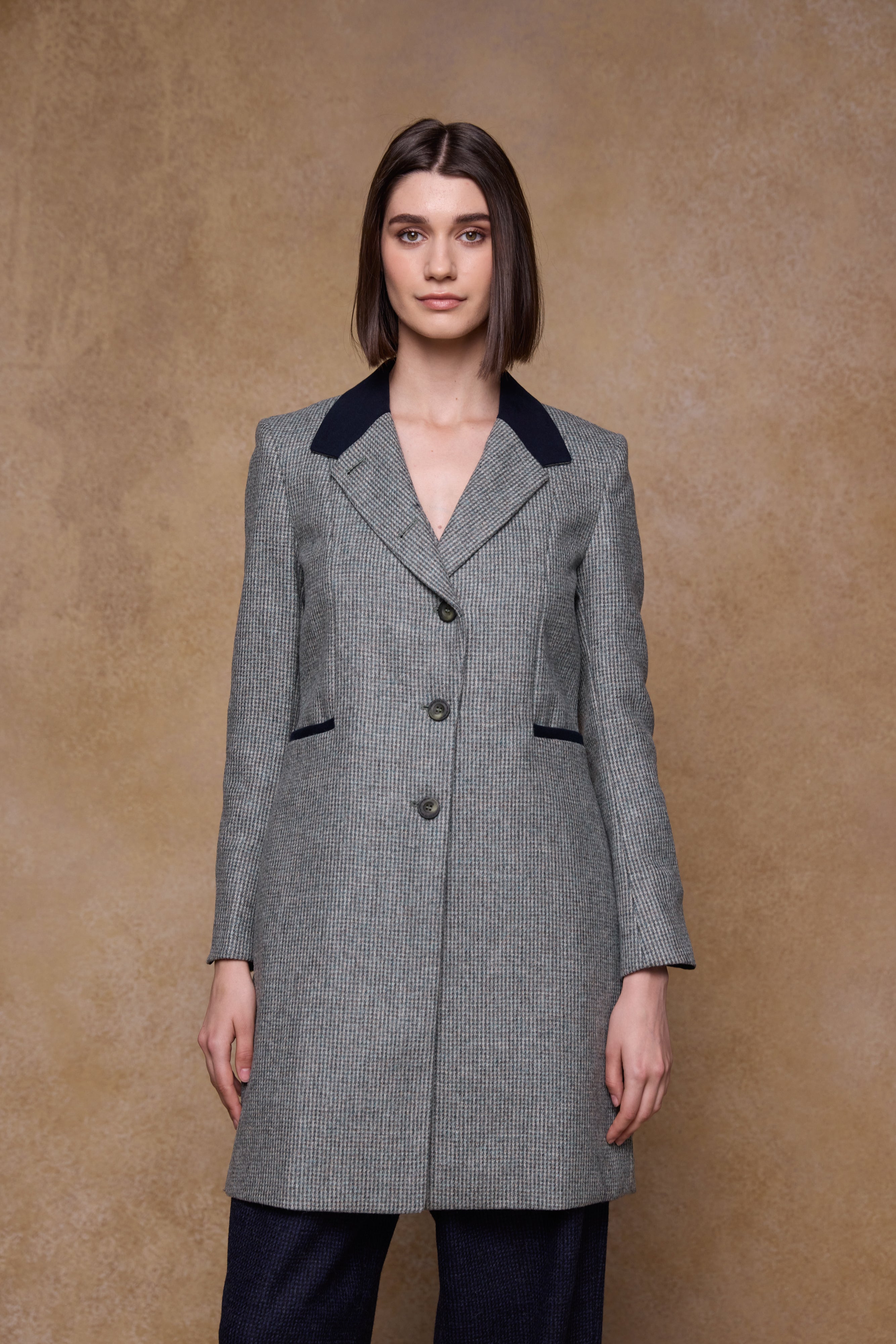 Manteau Isabella en tweed - Tissage Jade