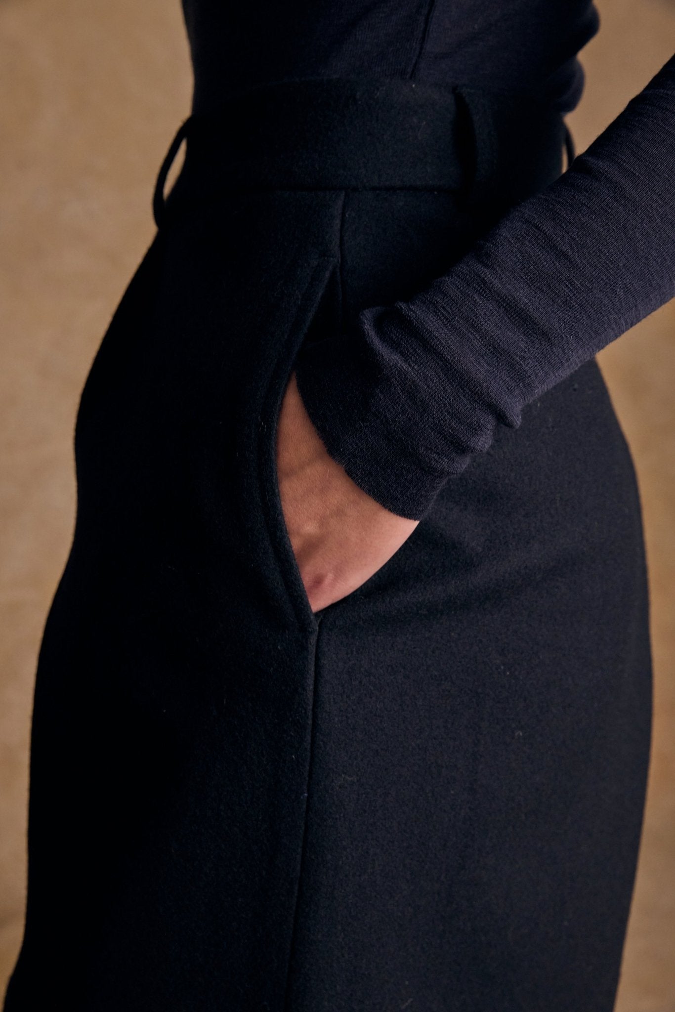 Jack Murphy Ireland - Jess Wool Shorts - Navy Melton - Tweed