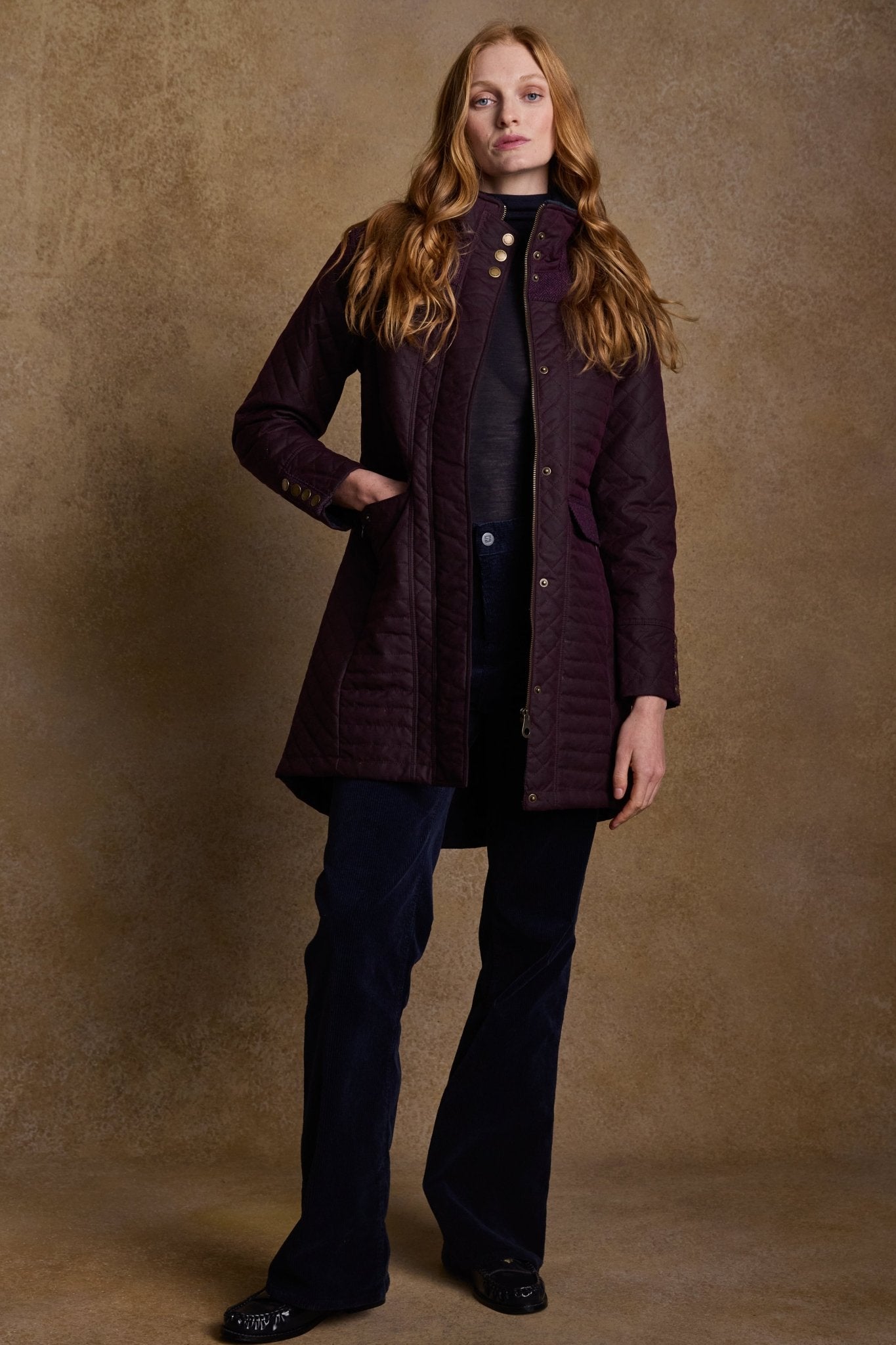 Jack Murphy Ireland - Jodie Wax Coat - Claret - Wax