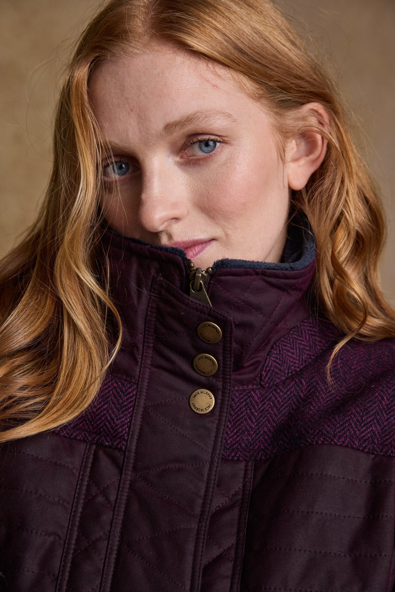 Jack Murphy Ireland - Jodie Wax Coat - Claret - Wax
