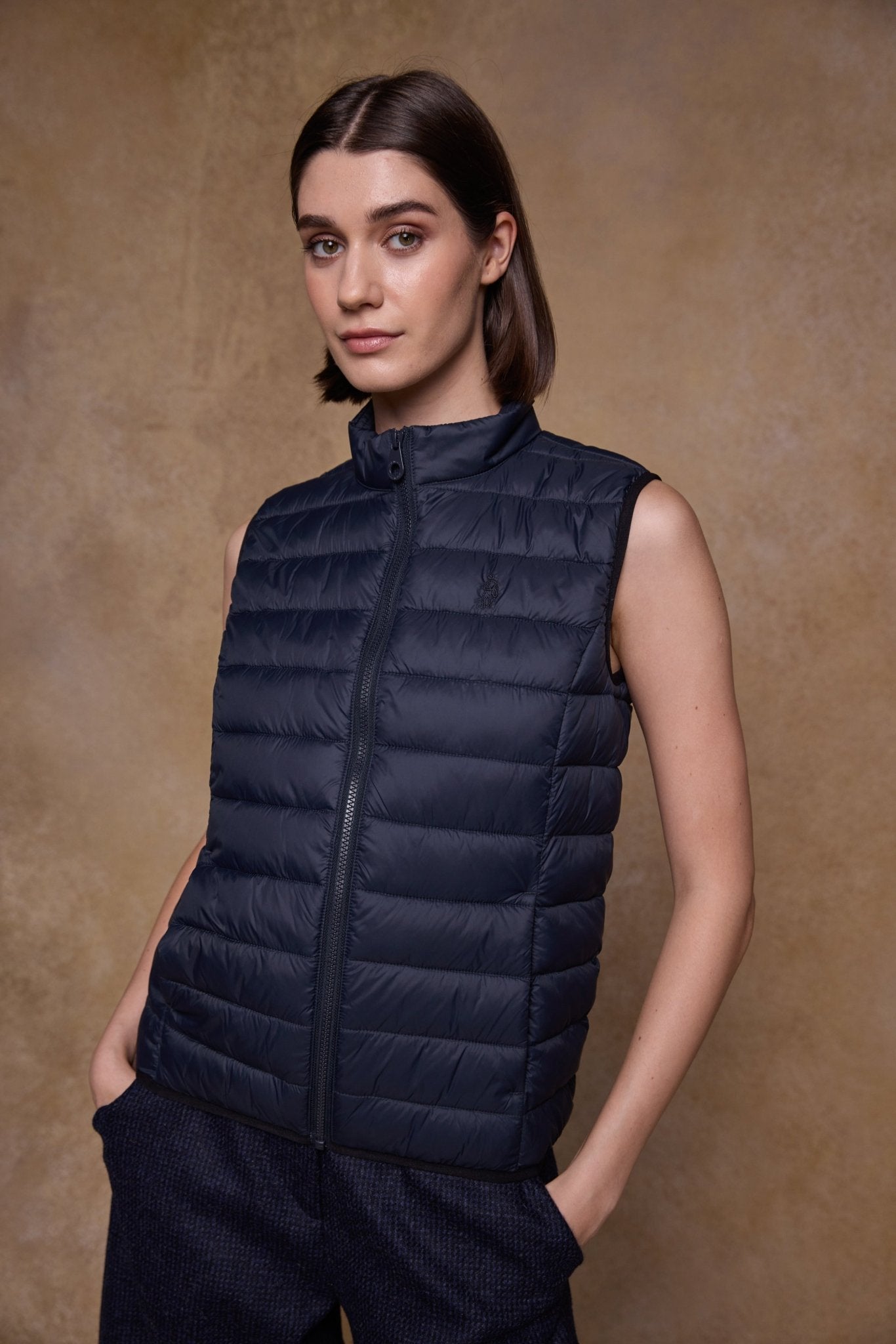 Jack Murphy Clothing - Leah Puffa Gilet - Navy - Quilts & Gilets