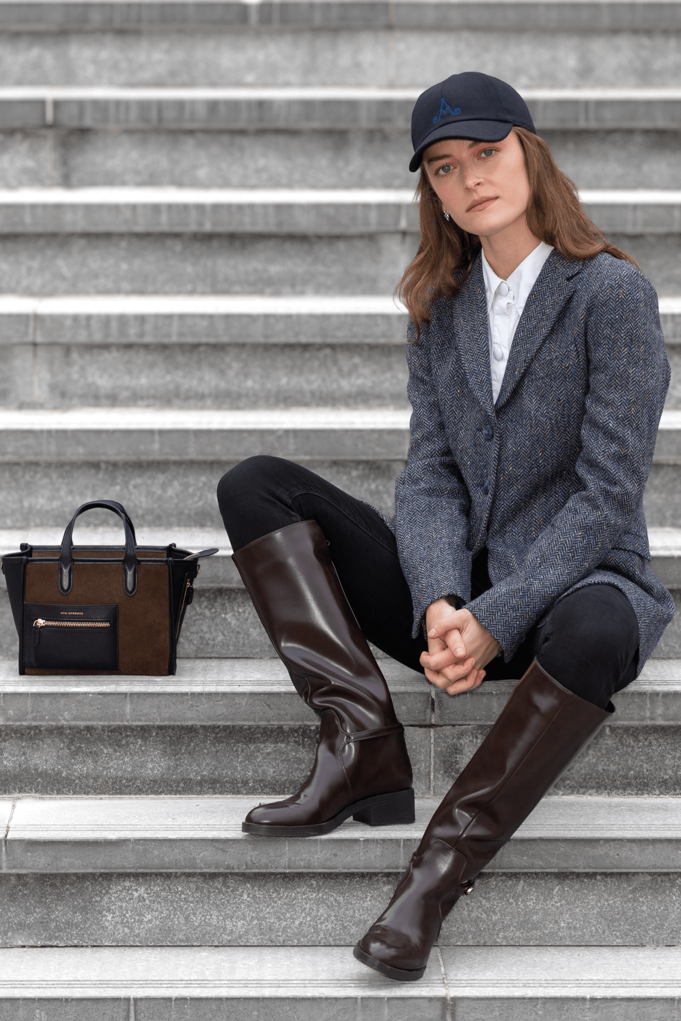 Jack Murphy Clothing - Mairéad Tweed Coat - Atlantic Mist - Tweed