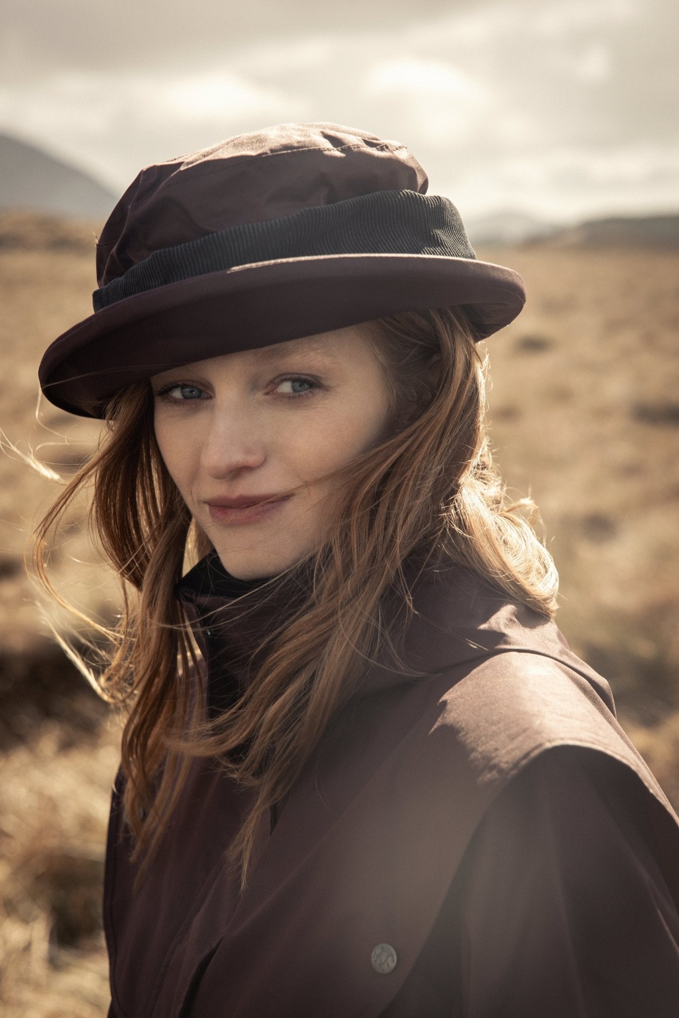 Jack Murphy Ireland - Malvern Waterproof Hat - Deep Claret - Hats