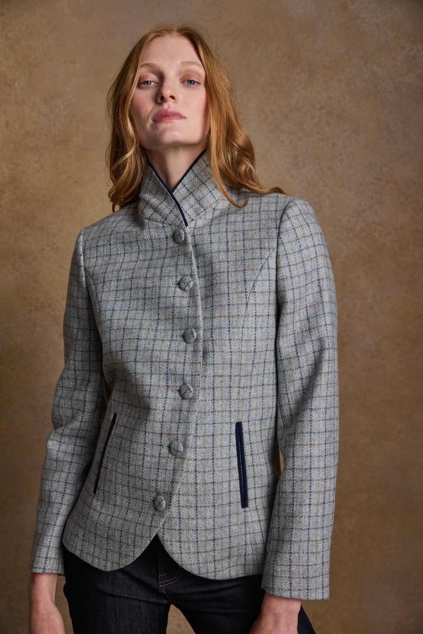 Jack Murphy Ireland - Nicole Tweed Jacket - Jade Check - Tweed