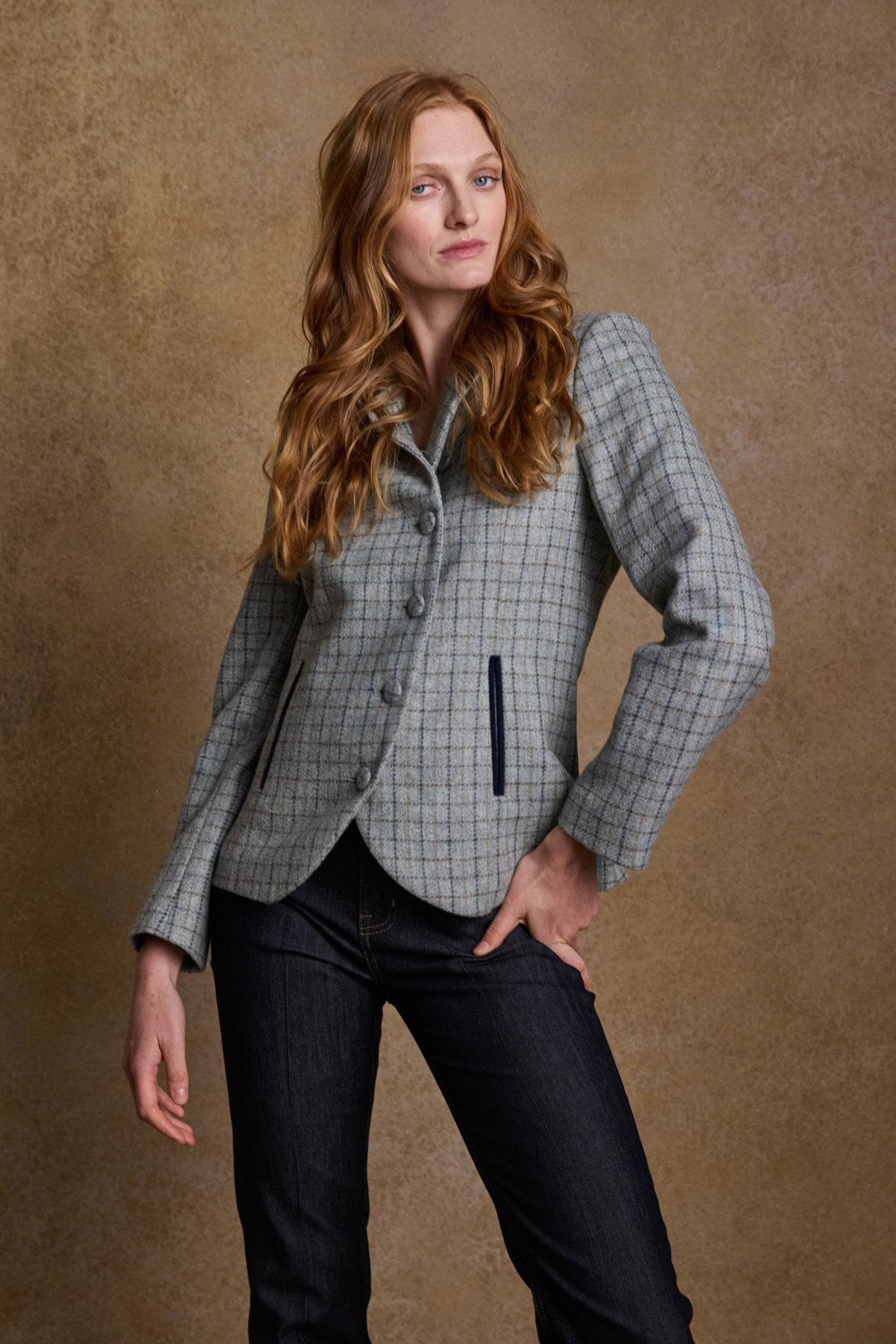 Jack Murphy Ireland - Nicole Tweed Jacket - Jade Check - Tweed