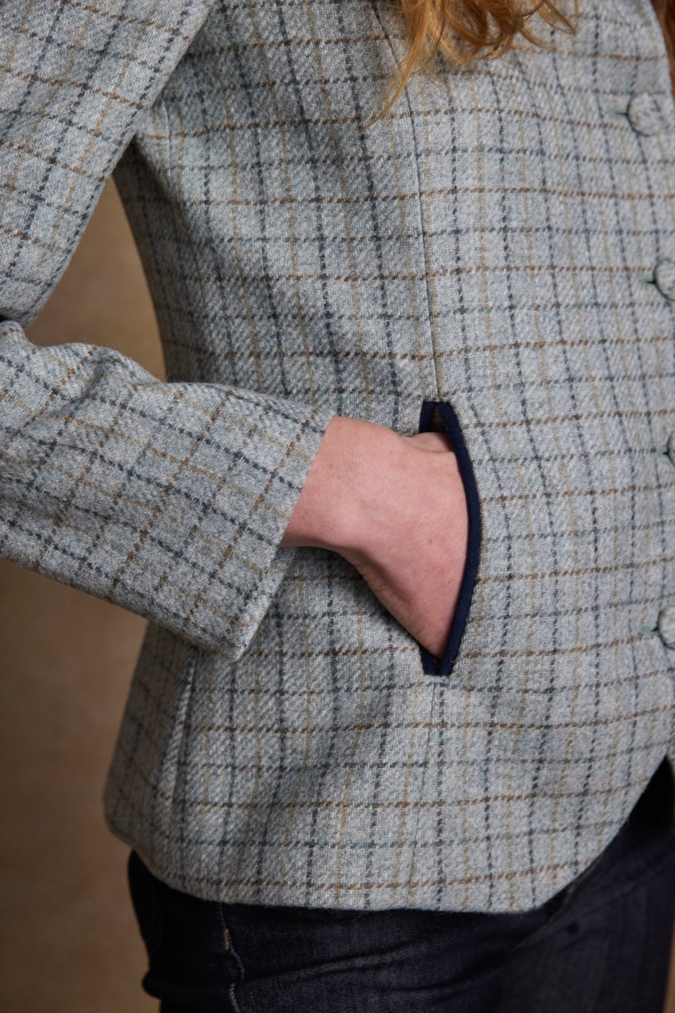 Jack Murphy Ireland - Nicole Tweed Jacket - Jade Check - Tweed